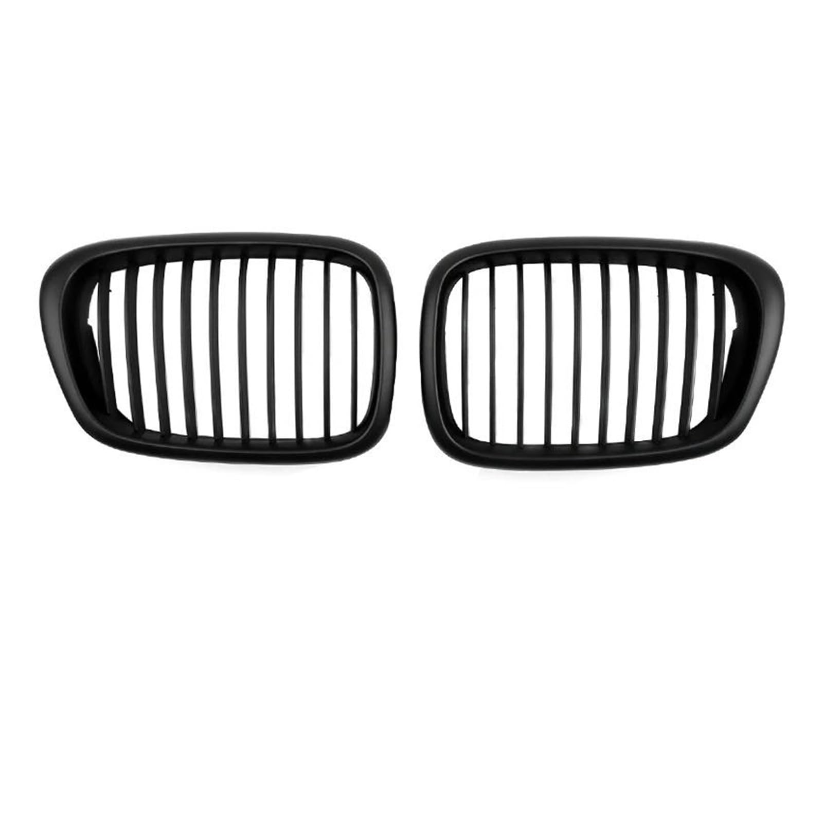 Kühlergrille Auto-Tuning-Body-Kit Für E39 5er-Serie 1999 2000 2001 2002 2003 Facelift-Grill Schwarz Matt Chrom Front Nierengrill Kühlergrill(Matte Black I) von MALTAY