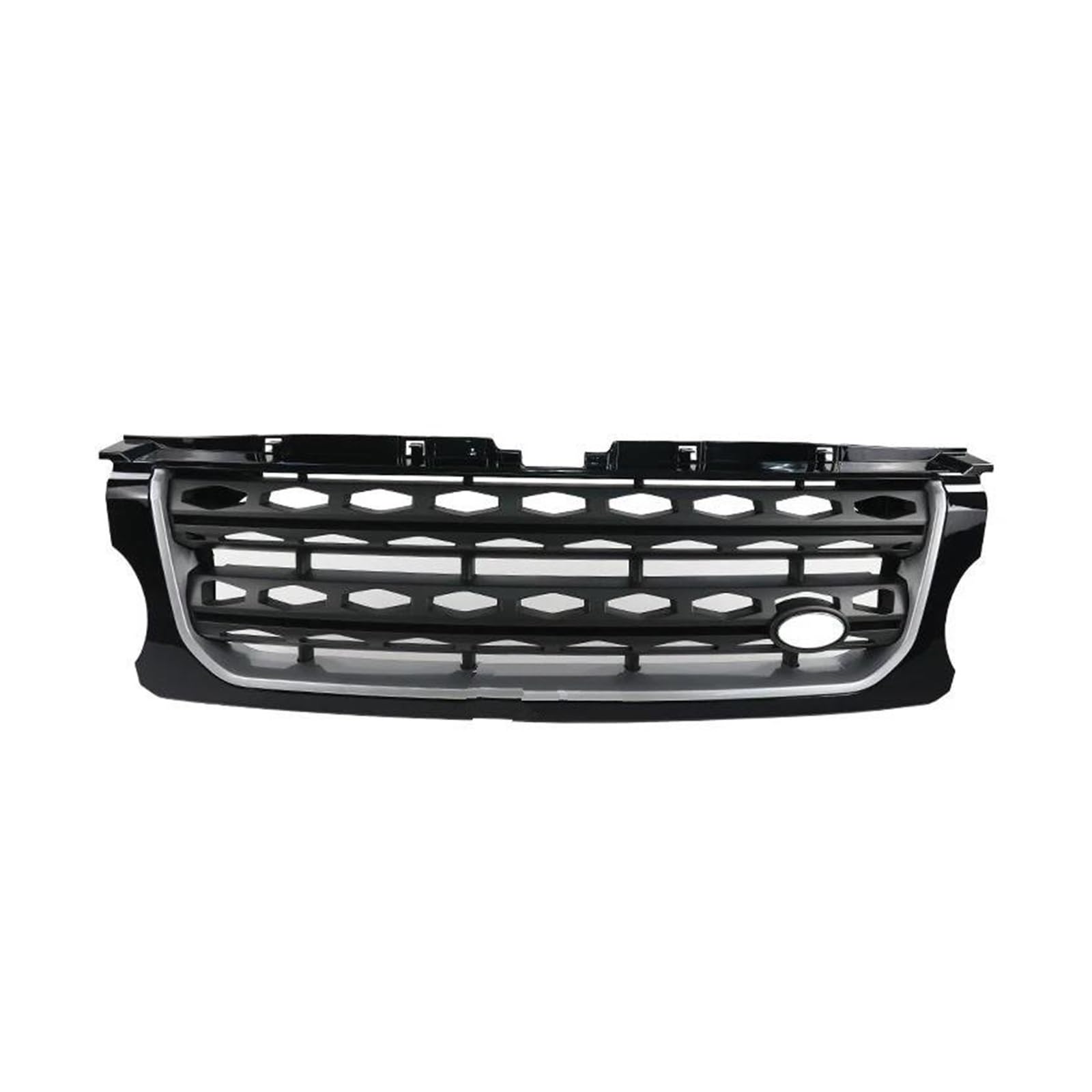 Kühlergrille Autozubehör Kühlergrill Für Land Für Rover Für Discovery 4 LR4 2014 2015 2016 L319 Frontstoßstange Mittelteil Styling Oberer Renngrill Kühlergrill(Black Frame Gray net) von MALTAY