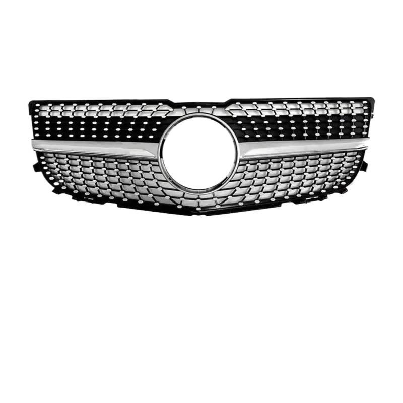 Kühlergrille Front Hood Inlet Grille Racing Stoßstange Grill Mitte Mesh Facelift Für Benz Für GLK X204 2008-2012 2013-2015 Kühlergrill(13-15 D Silver) von MALTAY