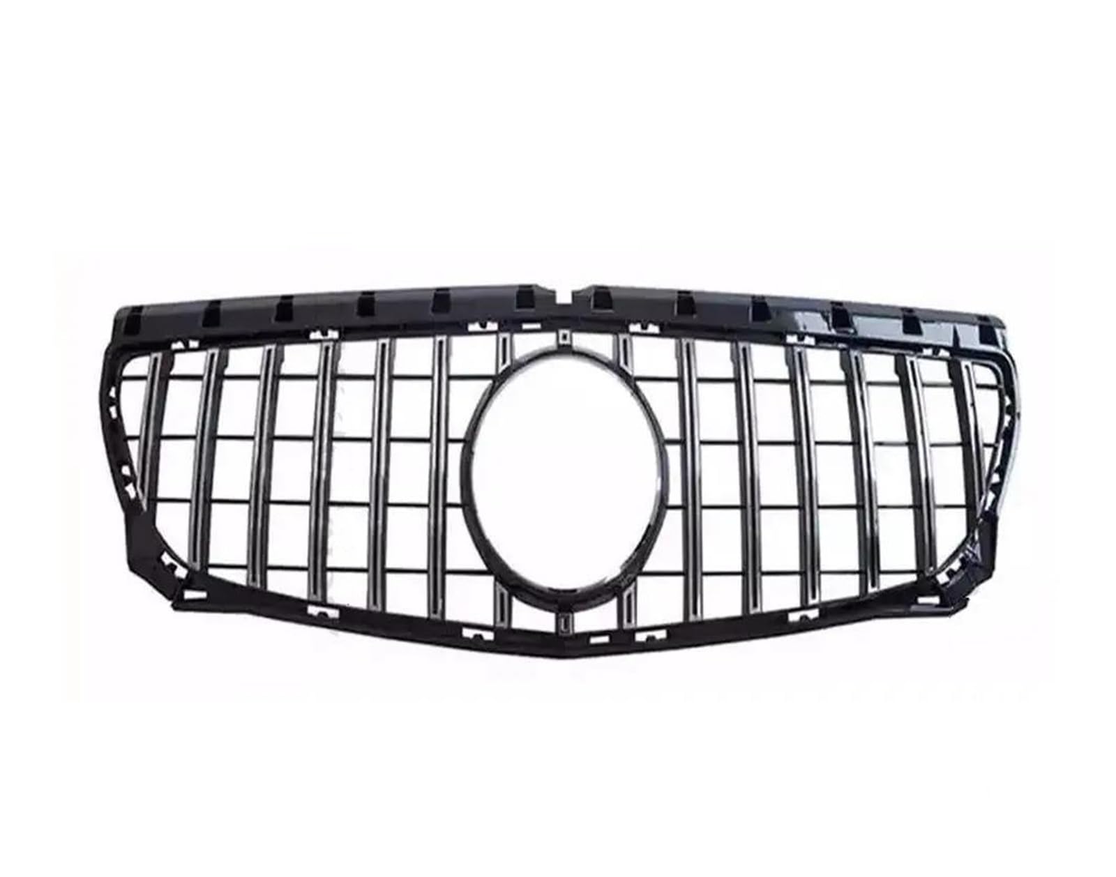 Kühlergrille Fronteinlassgitter Für W246 Für Benz B-Klasse, Außenteil, Rennhaubengrill, Netz, Umrüstung, Tuningteil, Mittelverkleidung 2012–2019 Kühlergrill(12-14 G Silvery) von MALTAY