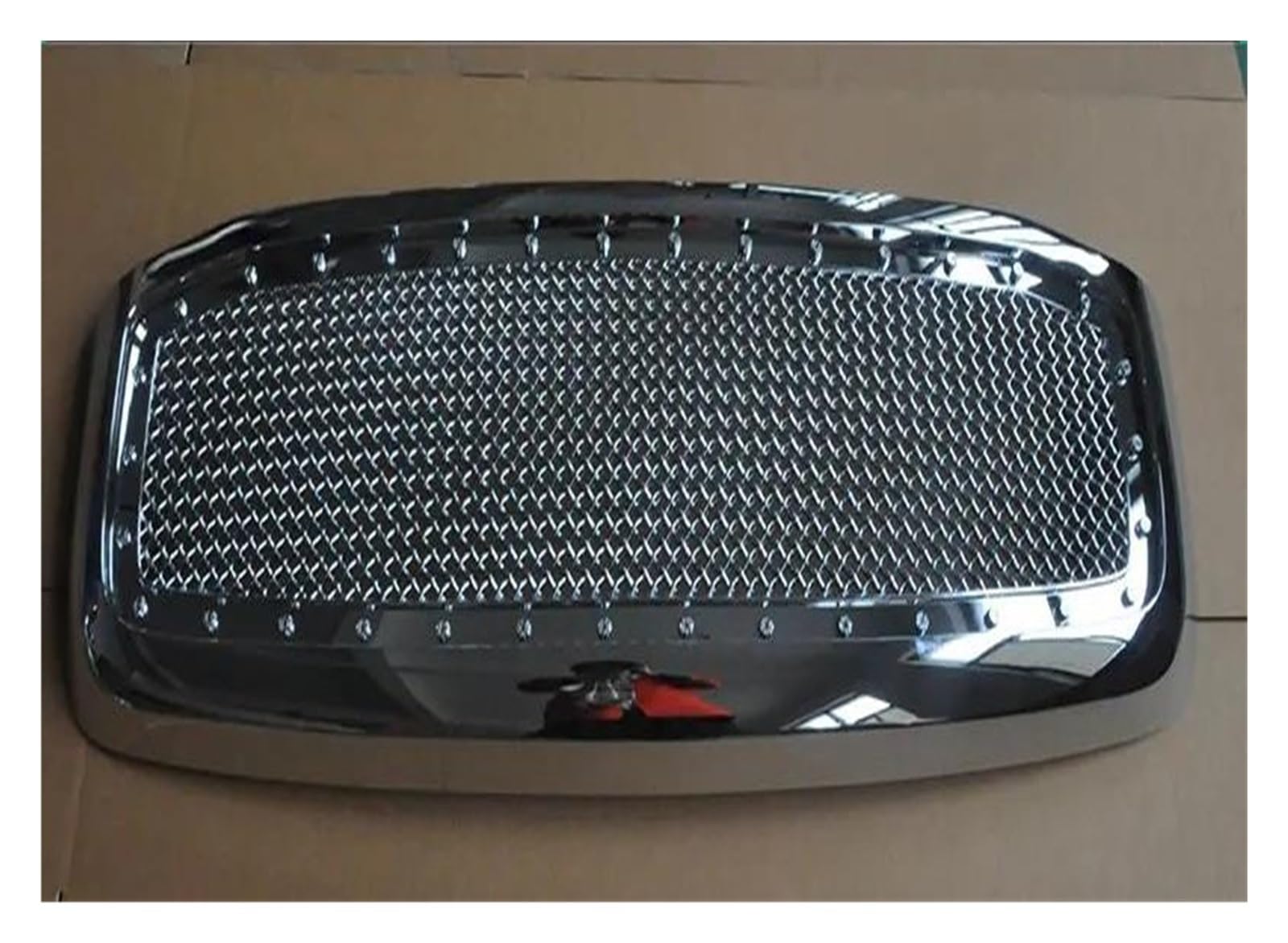 Kühlergrille Frontgrill Für Dodge Für Ram 1500 2500 3500 2006-2009 Schutzabdeckung Bolzengitter Renngitter Wabendesign Kühlergrill(Electric Ferry Black) von MALTAY