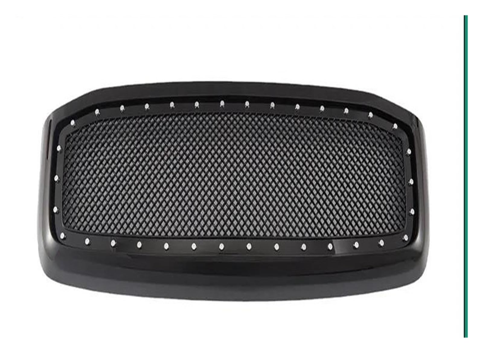 Kühlergrille Frontgrill-Schutzabdeckung Bolzengitter Renngrill Wabendesign Hell Für Dodge Für Ram 1500 2500 3500 2006–2009 Kühlergrill(Asian Black) von MALTAY