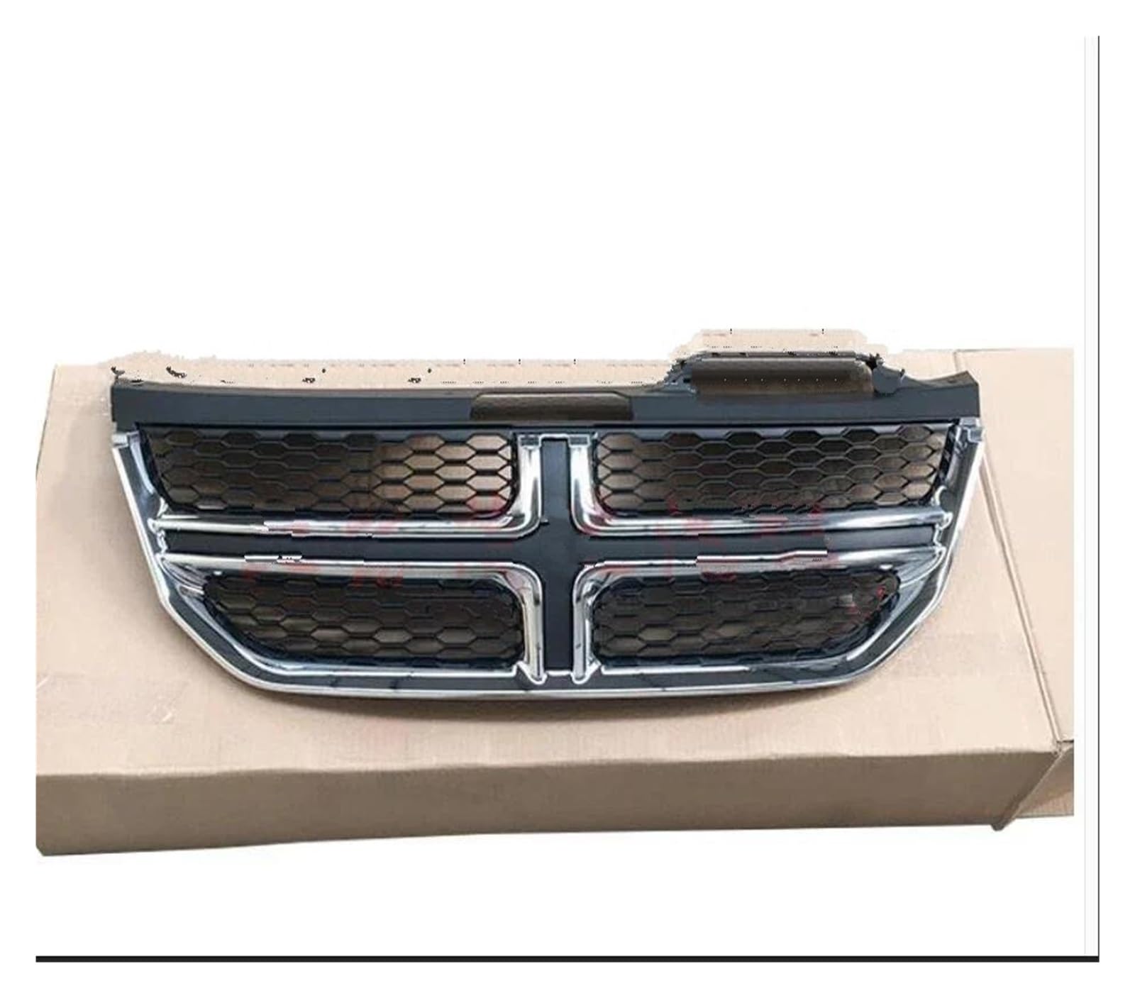 Kühlergrille Frontgrill Stoßstange Kühlergrill Oberer Kühlergrill Schwarz Für Dodge Für Journey 2009-2016 10 11 12 13 14 2015 Kühlergrill(A) von MALTAY