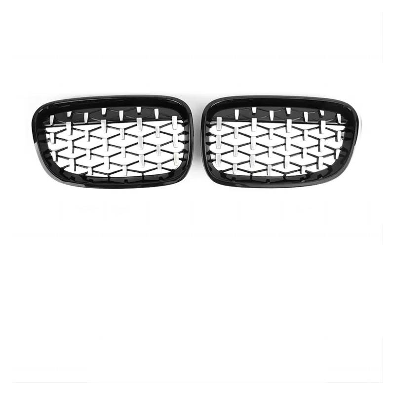 Kühlergrille Für 1 Series F20 M140i 118d F21 2011 2012 2013 2014 2015 2016 2017 2018 Auto Kühlergrill Grills Glanz Schwarz Zubehör Kühlergrill(11-14 Black Silver) von MALTAY