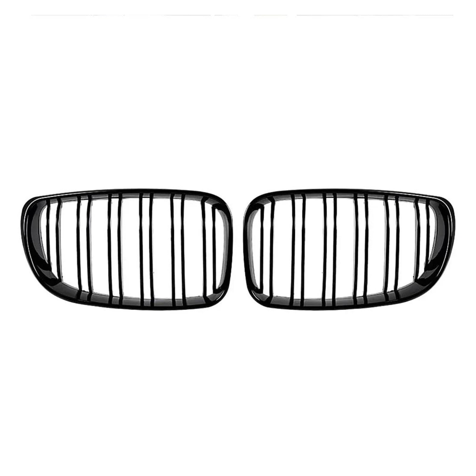 Kühlergrille Für 1er E81 E87 E82 E88 128I 130I 135I 2007-2011 Auto Frontgitter Stoßstangenhaube Nierengrill ABS Racing Grill Kühlergrill(Glossy Black) von MALTAY