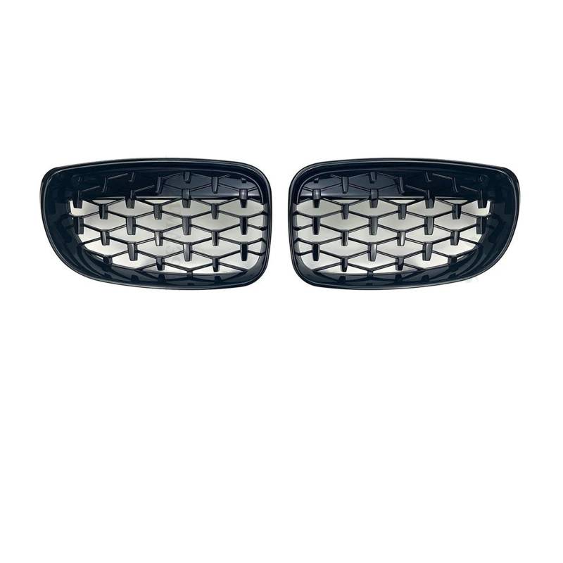 Kühlergrille Für 1er E81 E87 E82 E88 2007-2011 Kühlergrill Stoßstange Grill Tuning Mittelgitter Zubehör Teil Einlassgitter Upgrade Kühlergrill(DM All Black) von MALTAY