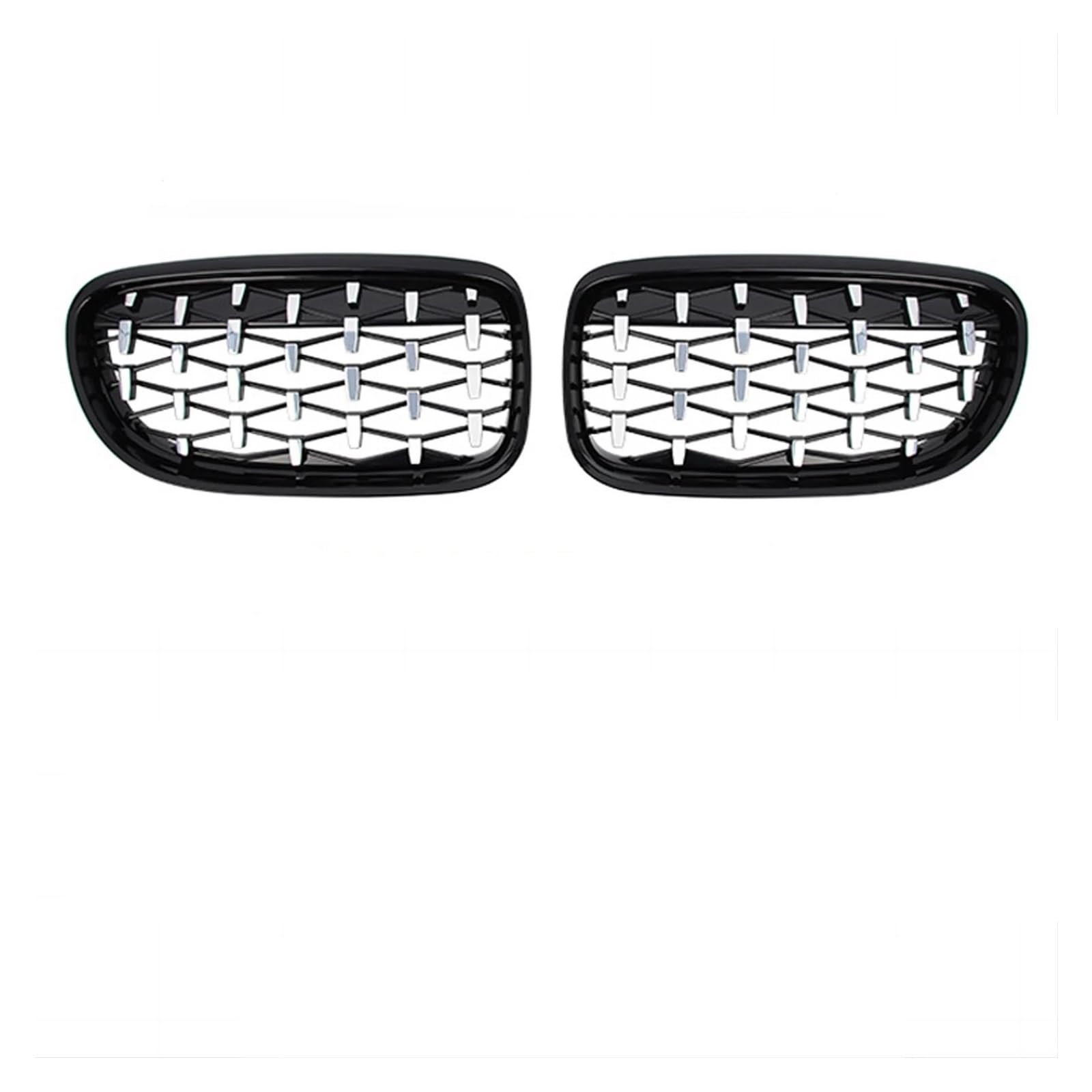 Kühlergrille Für 3er E92 E93 M3 2Türer 2006-2009/2010-2013 Auto-Tuning-Zubehör Front Nierengrills Kühlergrill Sport Kühlergrill(10-13 GBlack Silver) von MALTAY