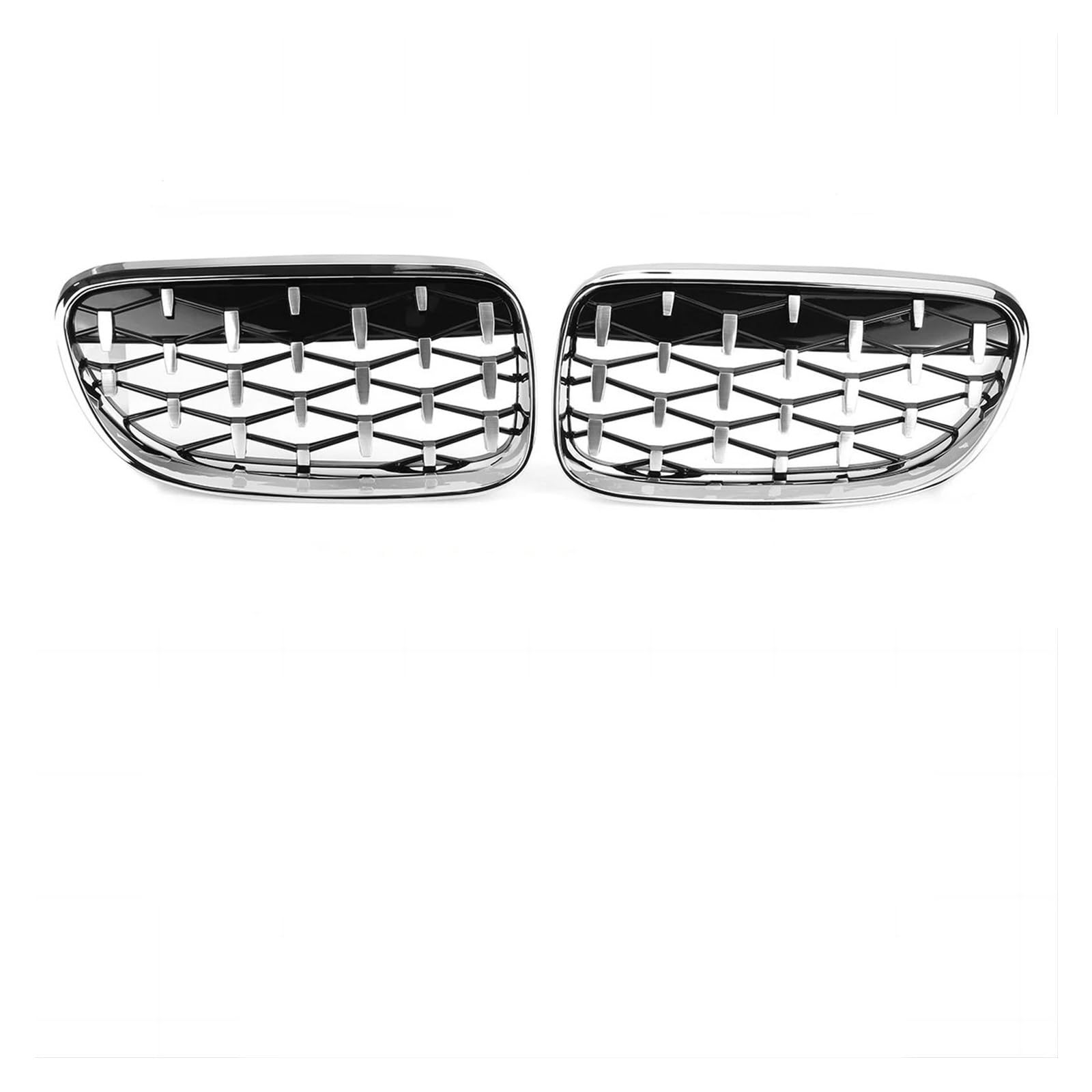 Kühlergrille Für 3er E92 E93 M3 2Türer 2006-2009/2010-2013 Auto-Tuning-Zubehör Front Nierengrills Kühlergrill Sport Kühlergrill(10-13 Silver) von MALTAY