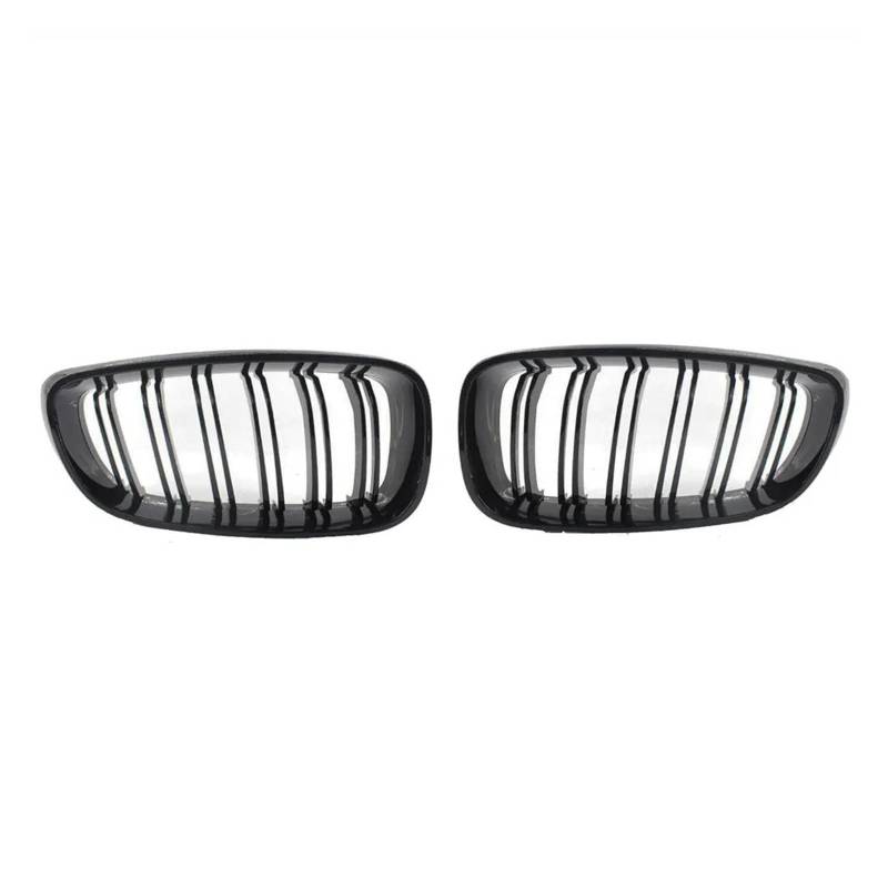 Kühlergrille Für 3er GT F34 2013–2020 320i 328i 335i XDrive Double Line Style Carbon Fiber Color Frontstoßstange Nierengrillgitter Kühlergrill(Glossy Black) von MALTAY