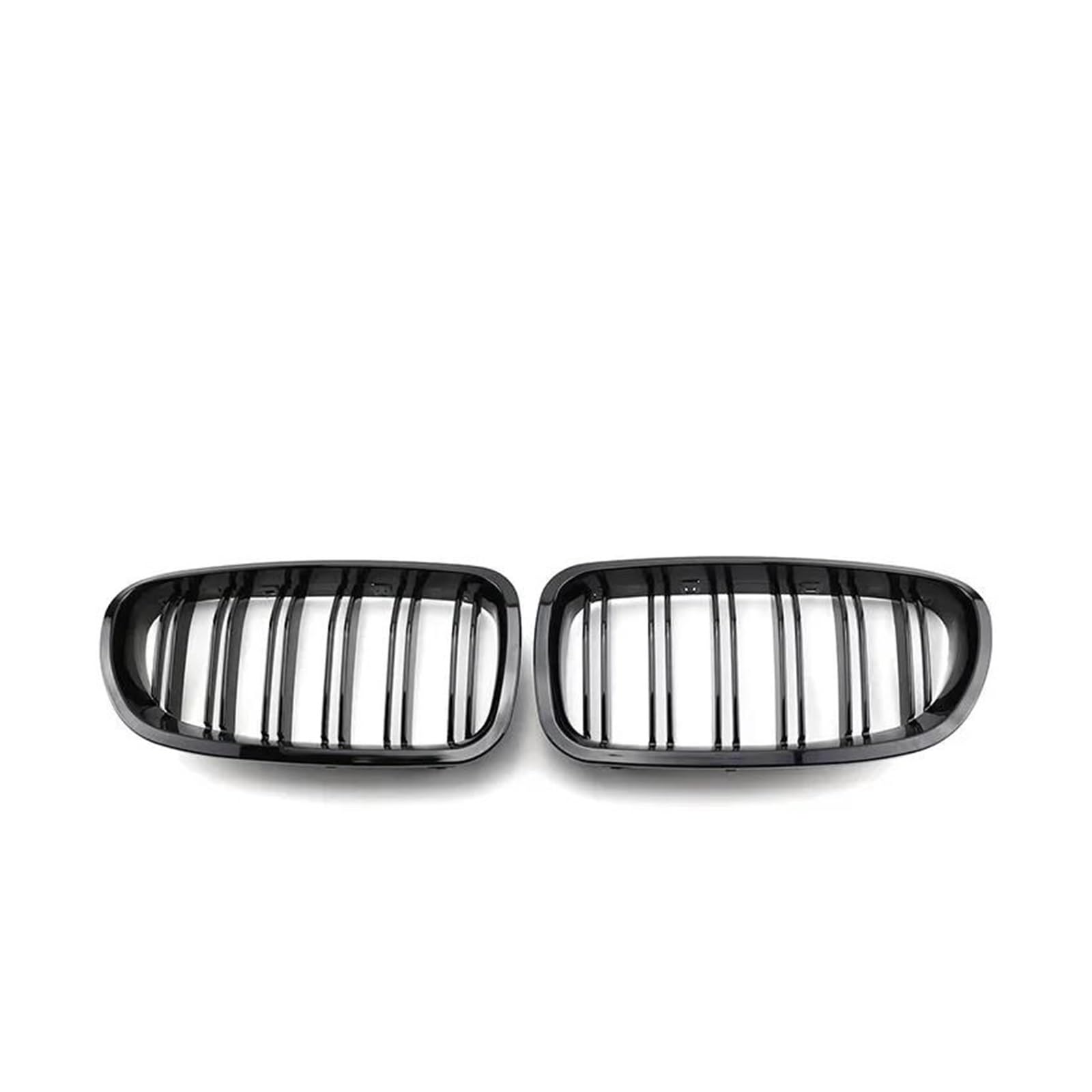 Kühlergrille Für 5 Series F10 F11 F18 2010-2017 Auto-Styling-Zubehör Auto Front Diamond Style Stoßstangengitter Linie Glanzschwarz Kühlergrill(Dual Gloss Black) von MALTAY