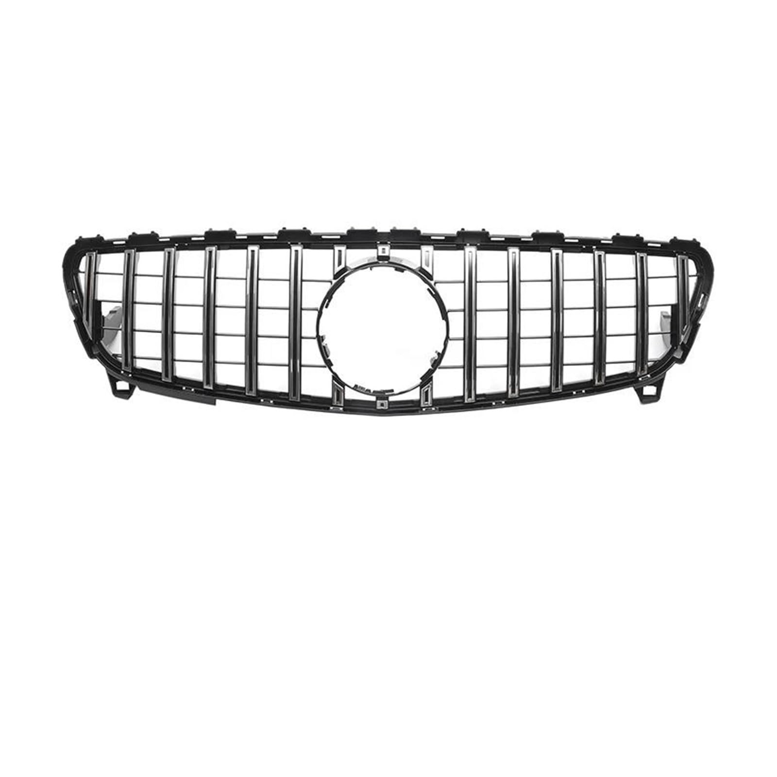 Kühlergrille Für Benz A-KLASSE W176 2013-2018 A180 A200 A250 Autozubehör Für GTR Diamond Style Auto Frontstoßstangengitter Haubengitter Kühlergrill(16-18 G Silver) von MALTAY