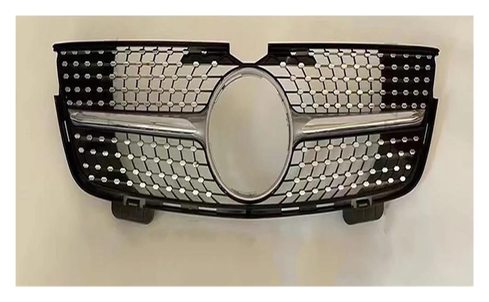 Kühlergrille Für Benz GL X164 2005-2012 GL320 GL350 GL450 GL550 GL500 Tuning GT Diamant Front Kühlergrill Stoßstange Grill Gitter Mesh Kühlergrill(05-09 D Silver) von MALTAY