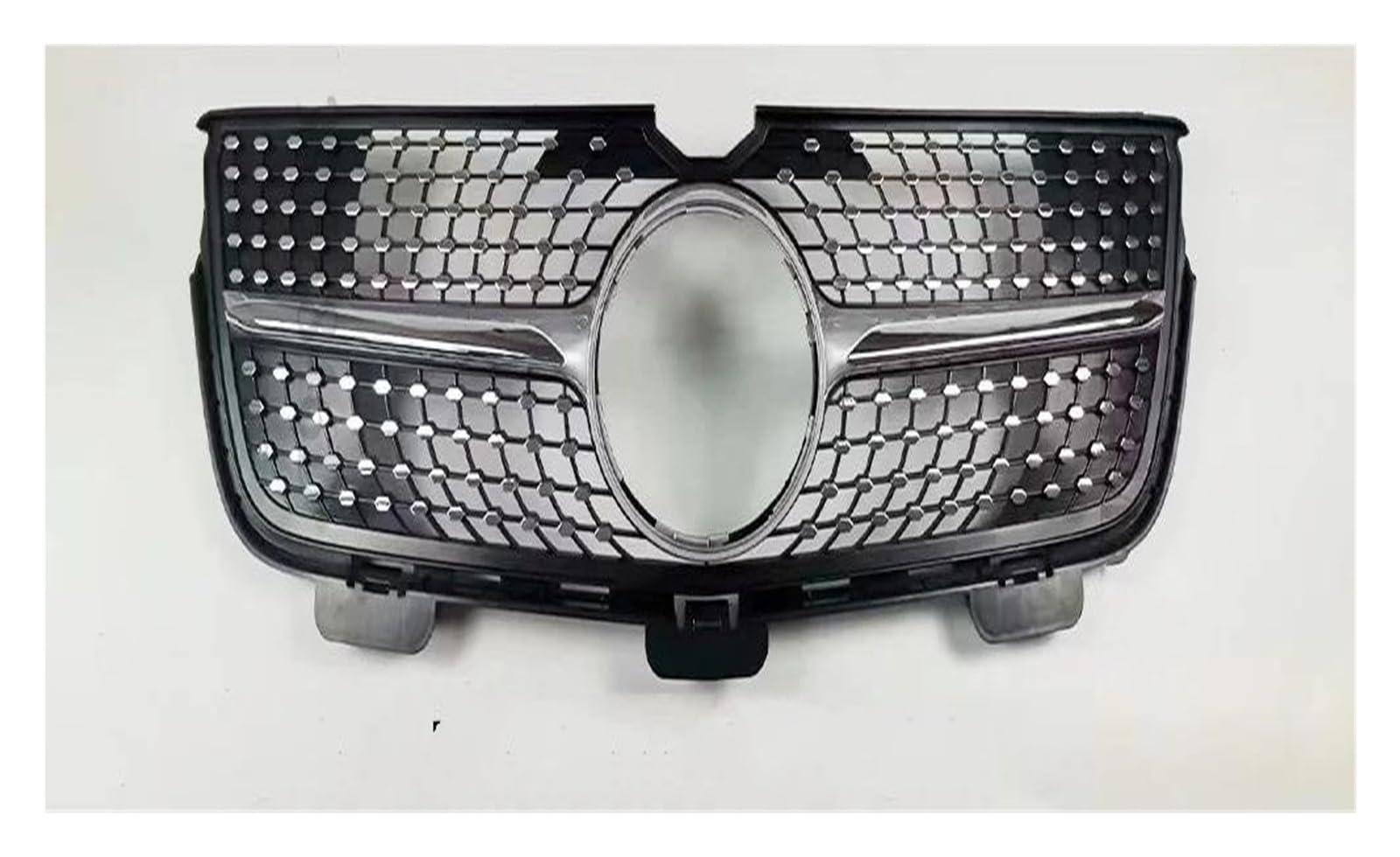 Kühlergrille Für Benz GL X164 2005-2012 GL320 GL350 GL450 GL550 GL500 Tuning GT Diamant Front Kühlergrill Stoßstange Grill Gitter Mesh Kühlergrill(10-12 DSilver) von MALTAY