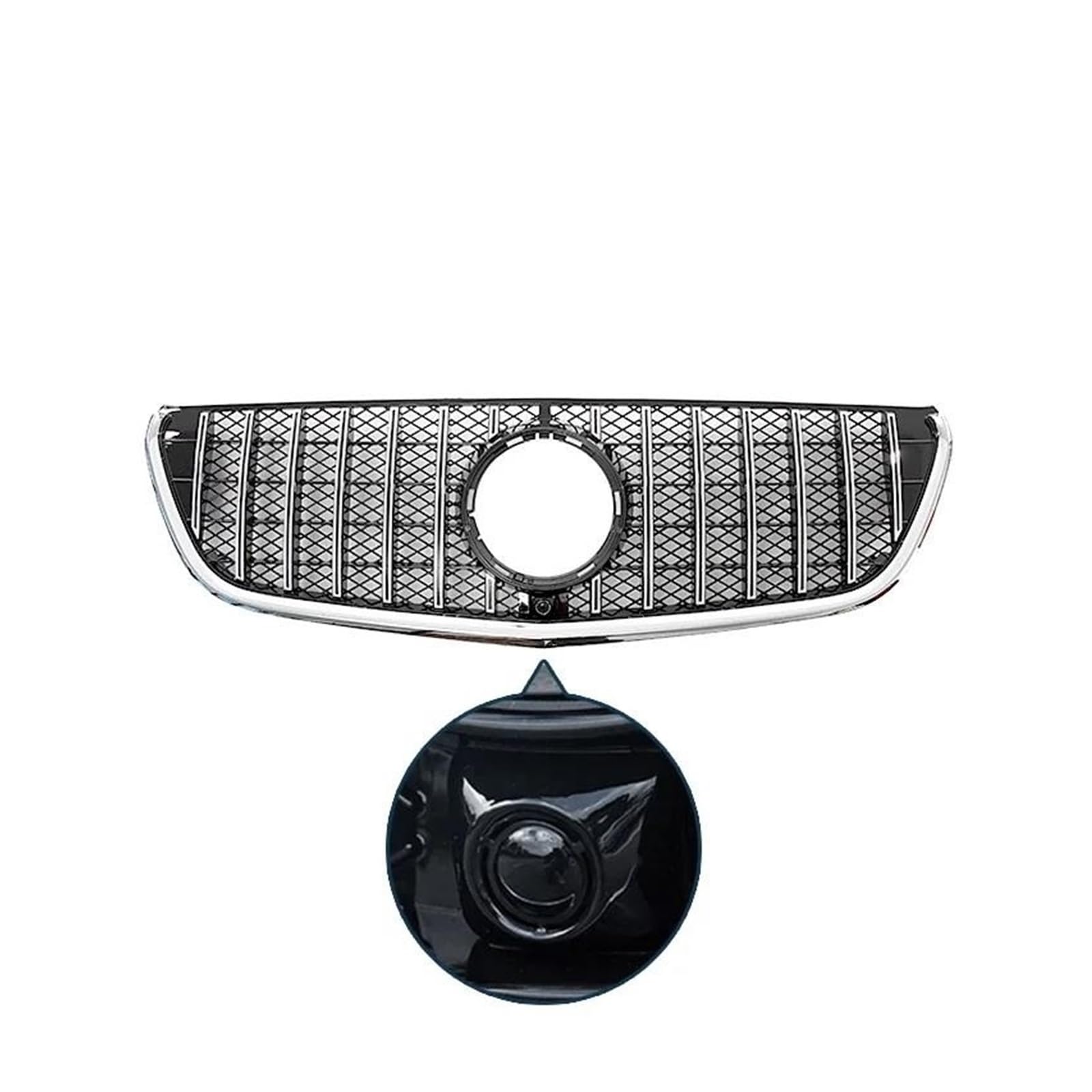 Kühlergrille Für Benz V-Klasse V260 V250 2015–2019, Racing-Grill, Glänzender Spoiler, Frontstoßstangen-Grillgitter Kühlergrill(Type A) von MALTAY