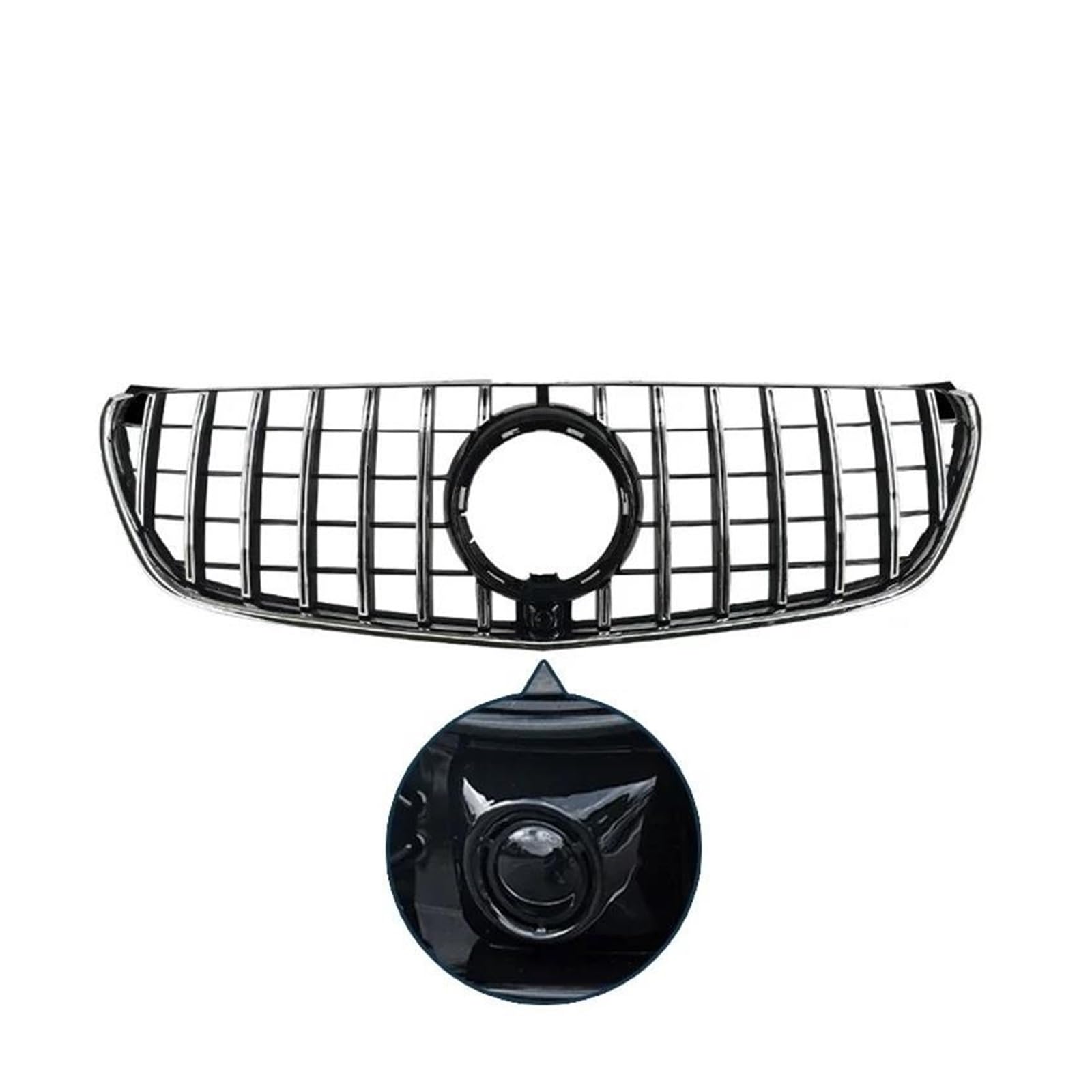 Kühlergrille Für Benz V-Klasse V260 V250 2015–2019, Racing-Grill, Glänzender Spoiler, Frontstoßstangen-Grillgitter Kühlergrill(Type C) von MALTAY