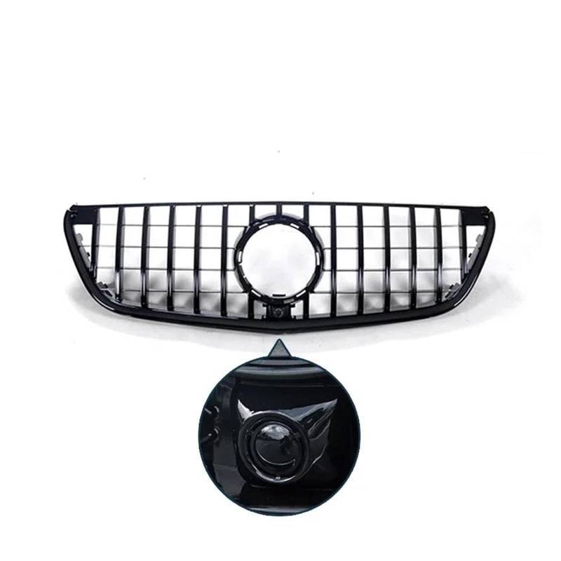 Kühlergrille Für Benz V-Klasse V260 V250 2015–2019, Racing-Grill, Glänzender Spoiler, Frontstoßstangen-Grillgitter Kühlergrill(Type D) von MALTAY