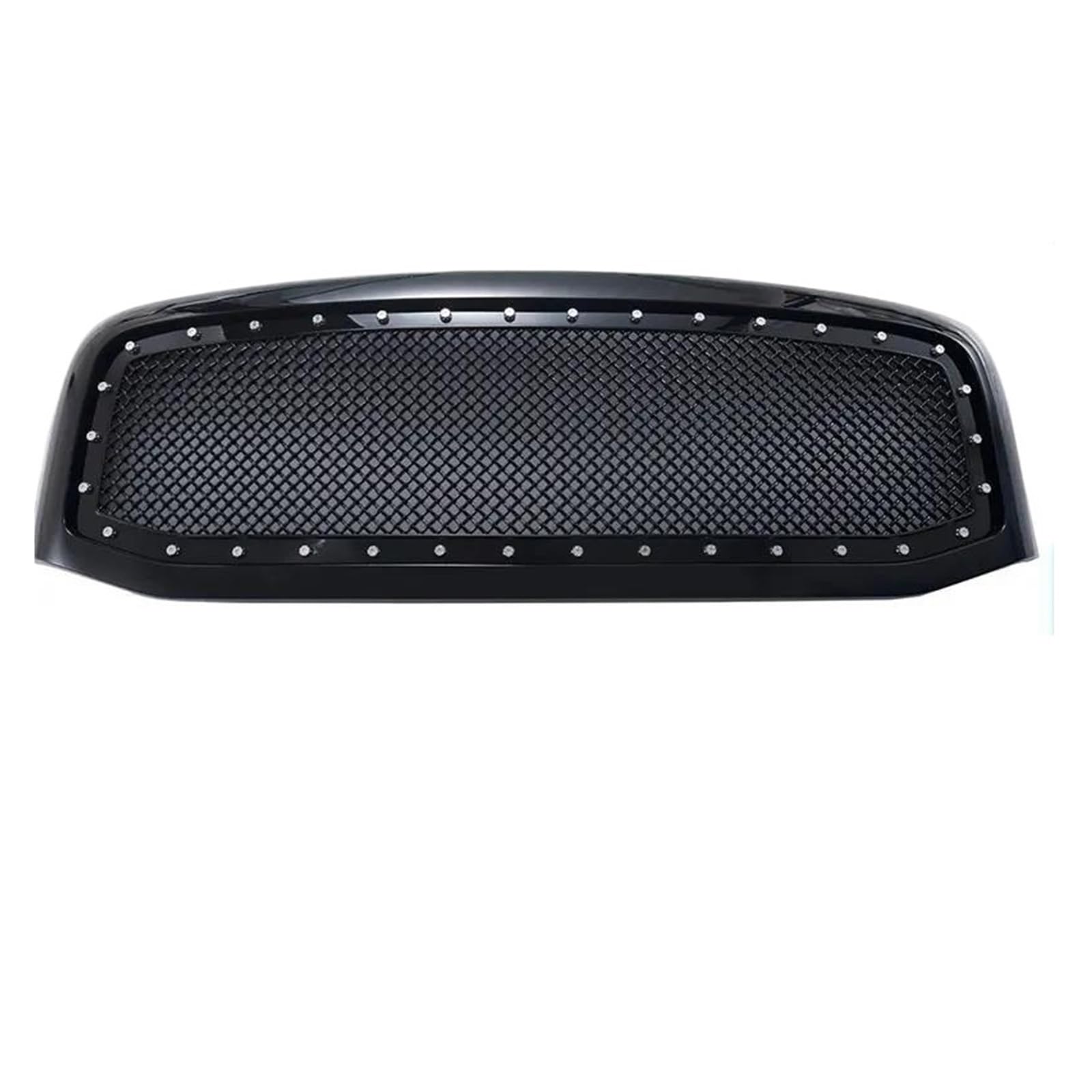 Kühlergrille Für Dodge Für Ram 1500 2500 3500 2006-2009 Frontstoßstangengrill Schutzabdeckung Bolzengitter Racing Grille Wabendesign Kit Hell Kühlergrill(Bright Black) von MALTAY