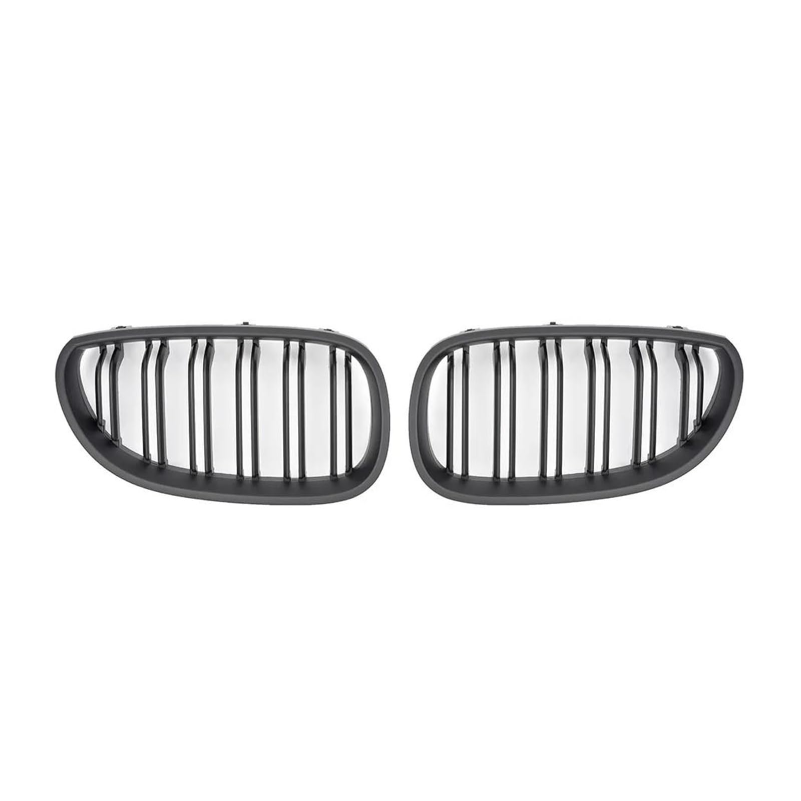 Kühlergrille Für E60 M5 E61 520i 545i 550i 535i 2003-2009 5 Series Refit Body Kit Frontstoßstange Nierengrill Grill Haube Mesh Doppellinie Kühlergrill(Matt-schwarz) von MALTAY