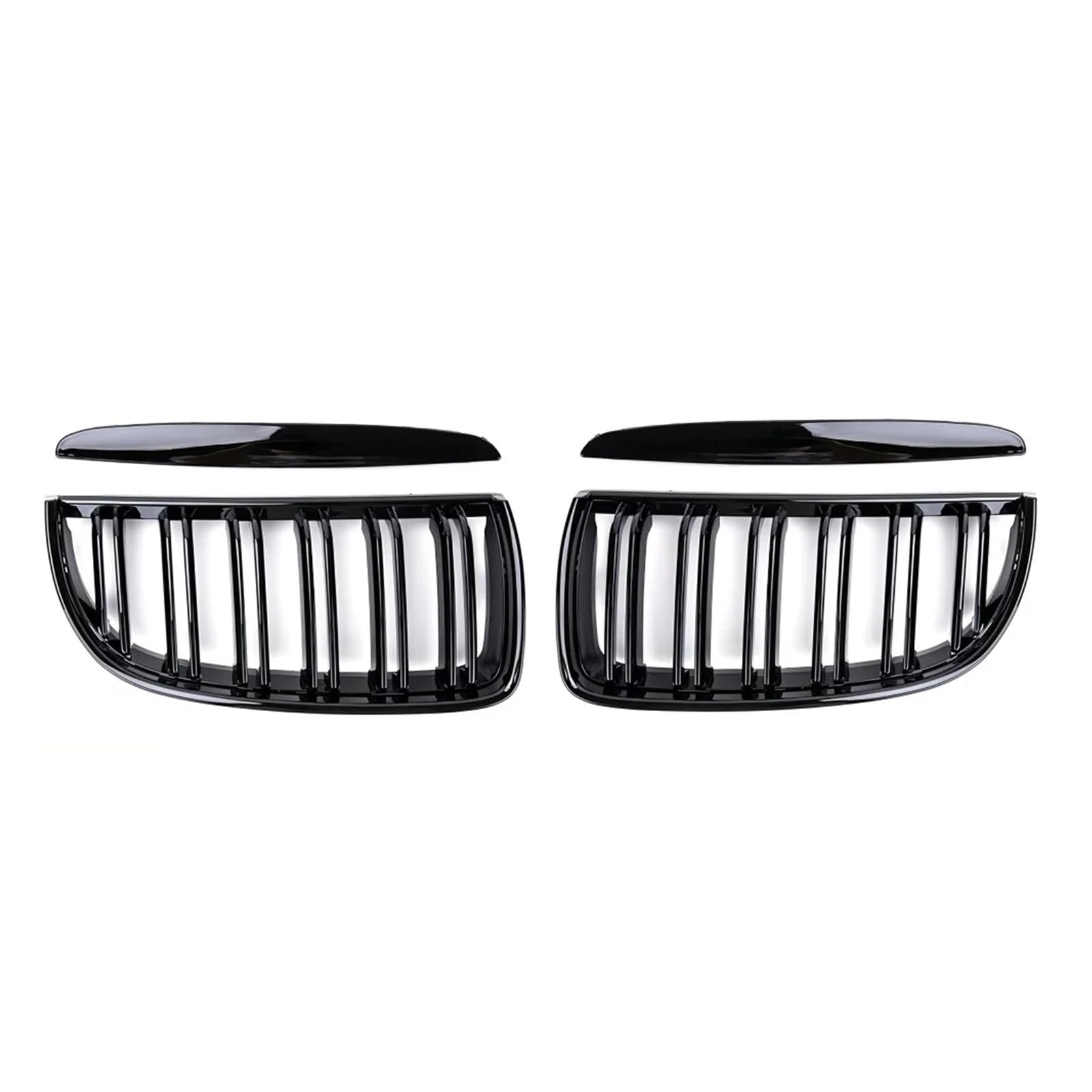 Kühlergrille Für E90 E91 3er-Serie 323I 328I 335I 330I 325I 2005-2008 ABS-Kühlergrill Racing Grill Schwarz Glänzend Auto Frontstoßstangengitter Kühlergrill von MALTAY