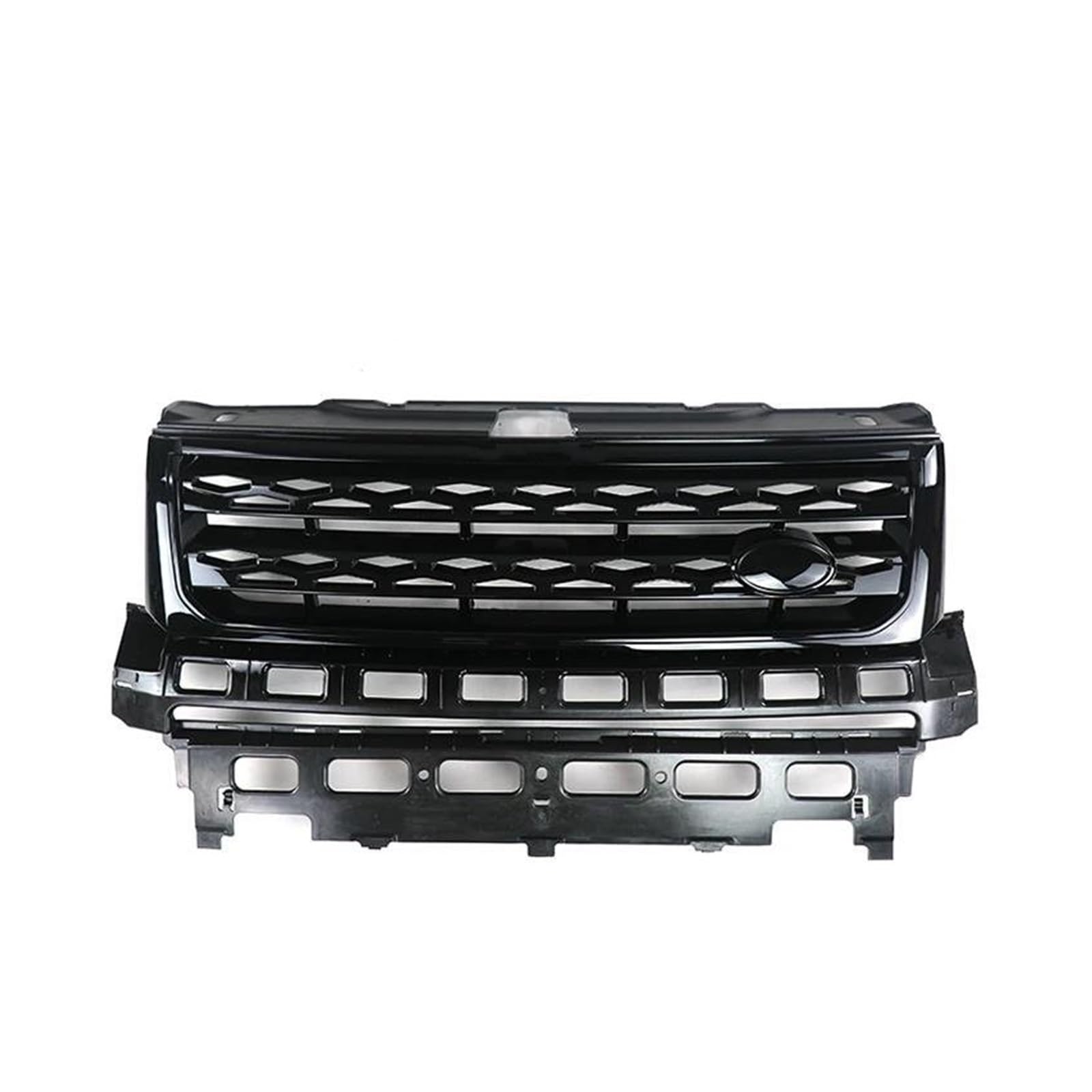 Kühlergrille Für Land Für Rover Für Freelander 2 LR2 2010 2011 2012 2013 2014 2015 2016 Autozubehör ABS Frontgrill Stoßfänger Mesh Grill Kühlergrill(All Black) von MALTAY