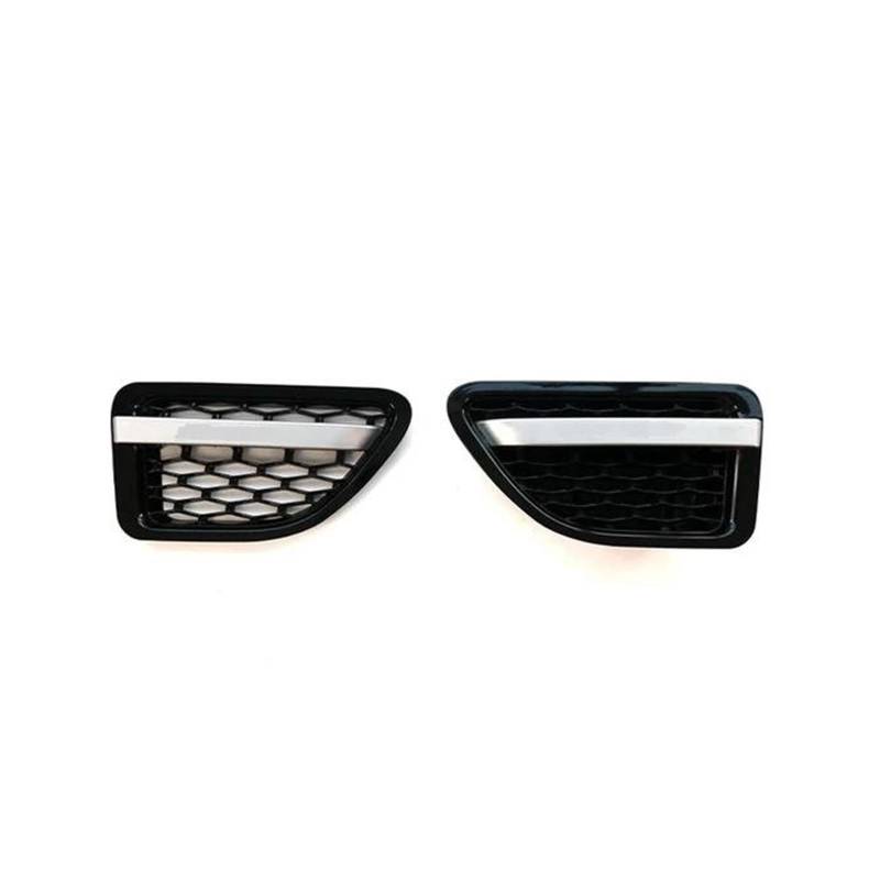 Kühlergrille Für Land Für Rover Für Range Für Rover Für Sport 2005-2009 L320 ABS Auto-Styling Auto Frontstoßstangengrill Grillgitter Für Autokühler Kühlergrill(Black Silver Vents) von MALTAY