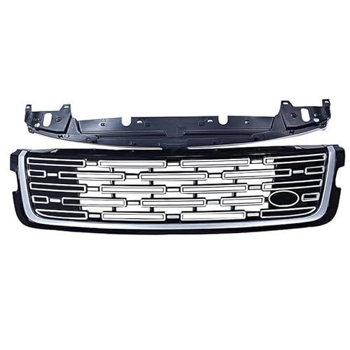 Kühlergrille Für Land Für Rover Für Range Für Rover Für Velar L560 2017-2024 Frontgrill Renngrills Upgrade Kühlergrill Zubehör Kühlergrill(24 Black Silver) von MALTAY