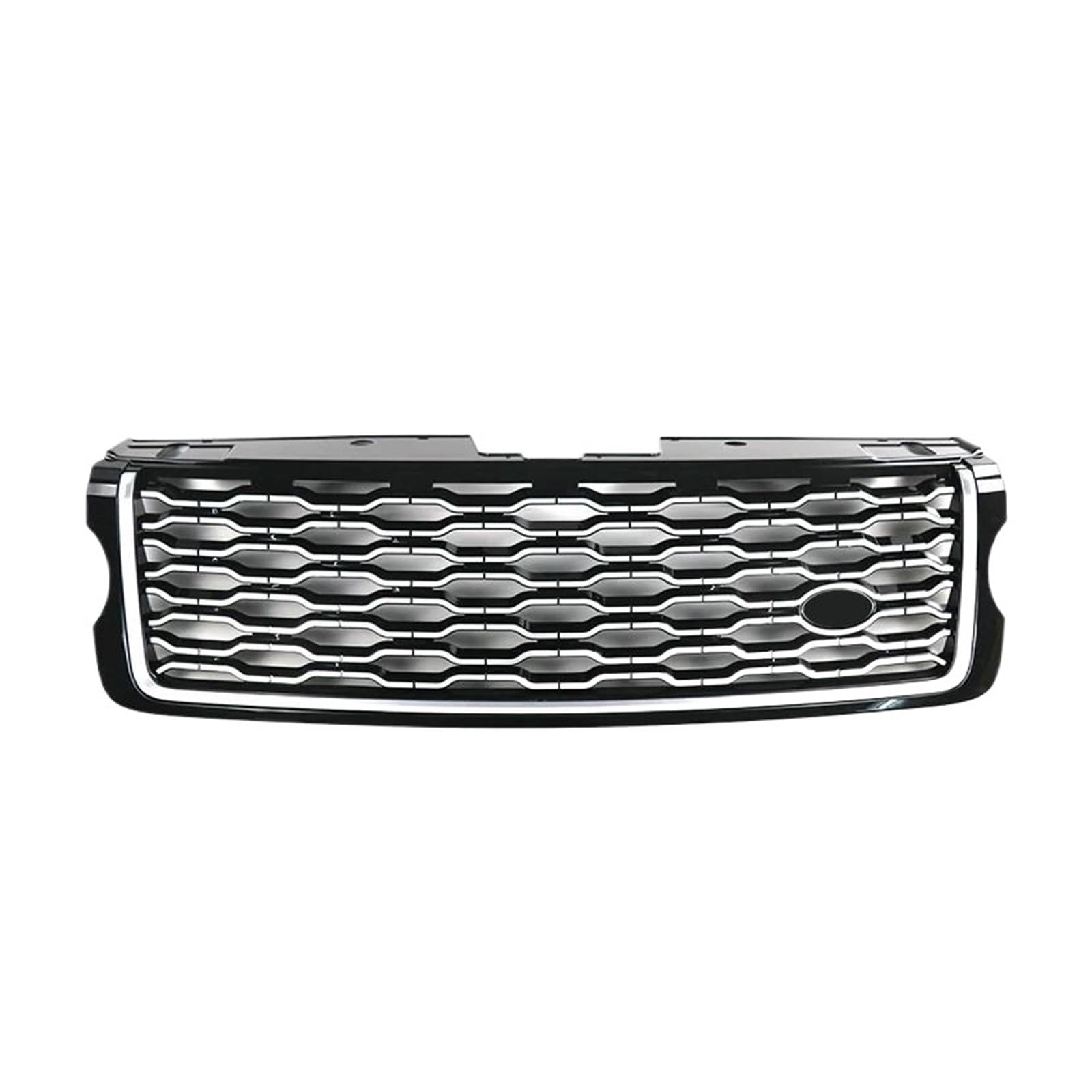 Kühlergrille Für Land Für Rover Für Range Für Rover Für Vogue L405 Upgrade 2013-2022 Mesh Grills Zubehör ABS Auto Front Stoßstange Grille Kühlergrill(13-17 Silver Black) von MALTAY