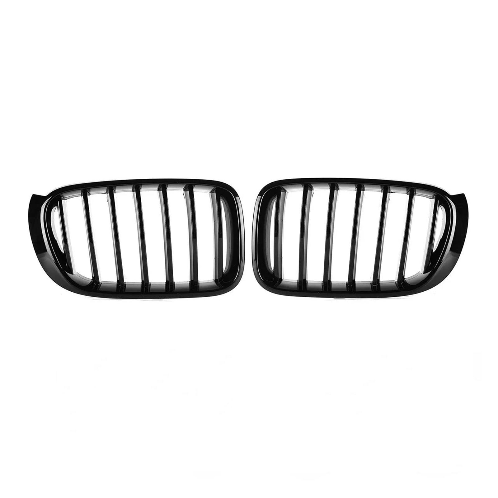 Kühlergrille Für X3 F25 X4 F26 2014-2017 Auto Front Sport Nierengrill Glänzend/Matt Einzellamelle Ersatz Racing Stoßfängergrills Kühlergrill(Glossy Black) von MALTAY