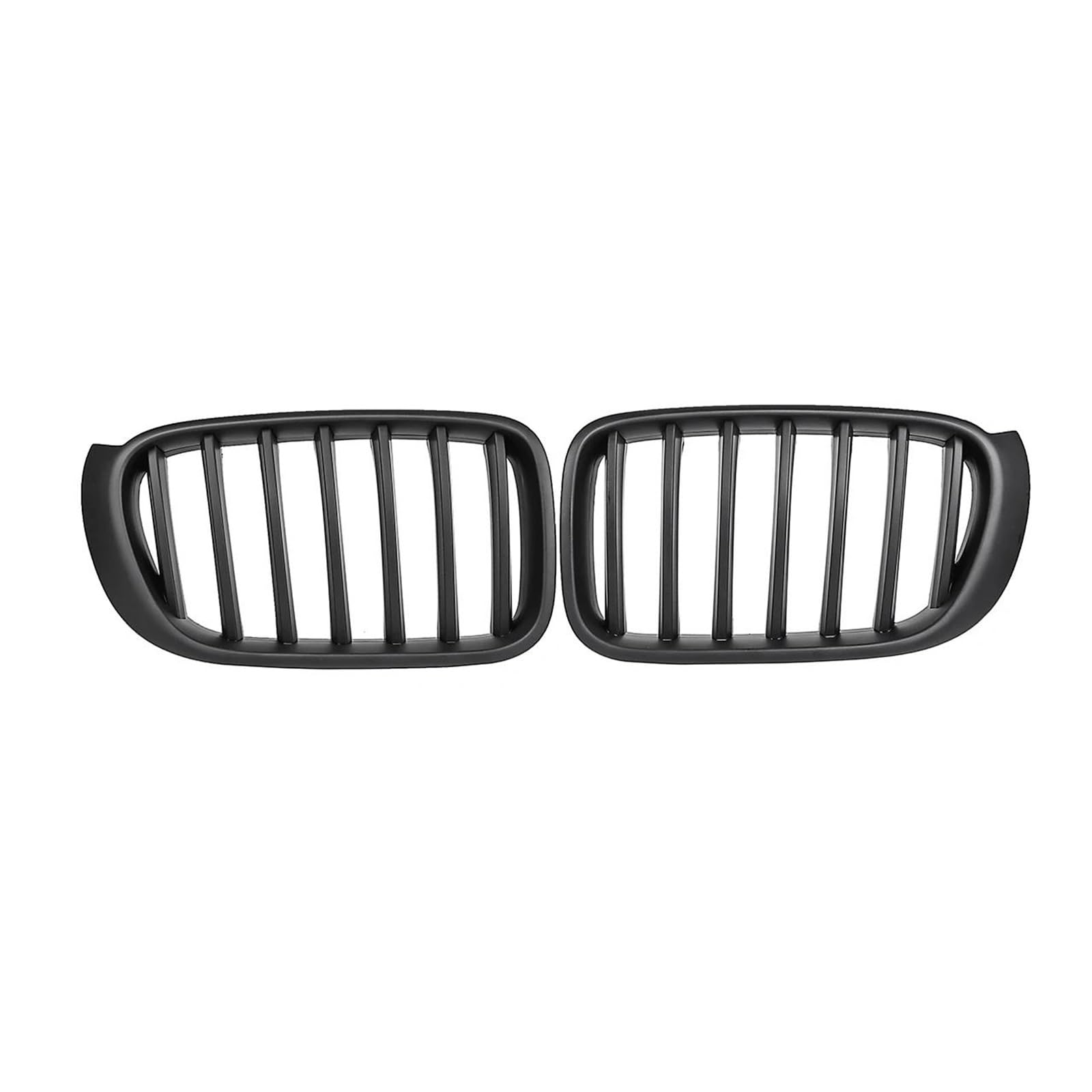 Kühlergrille Für X3 F25 X4 F26 2014-2017 Auto Front Sport Nierengrill Glänzend/Matt Einzellamelle Ersatz Racing Stoßfängergrills Kühlergrill(Matt-schwarz) von MALTAY