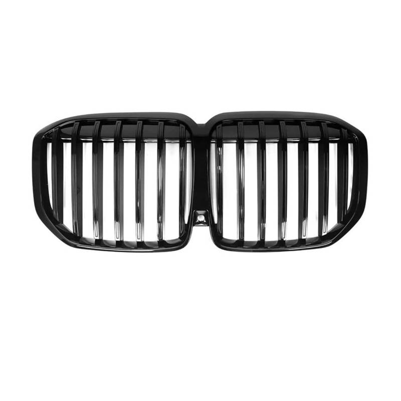 Kühlergrille Für X7 Serie G07 2019-2023 Fronthaubeneinsatz Ersatz Auto Front Nierengrill Einzel-Doppellamellengrill Glänzend Schwarz Kühlergrill(22-23 Gloss Black-l) von MALTAY