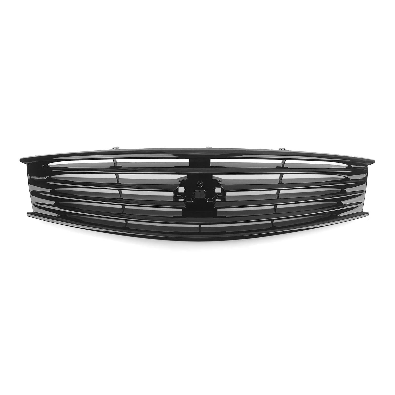 Kühlergrille Kühlergrill Auto-Oberhaubengitter Für Infiniti G37 2008–2013 Q60 2014–2015 2-türiges Coupé Glänzend Matt Schwarz Carbonfaser-Look Kühlergrill(Glossy Black) von MALTAY