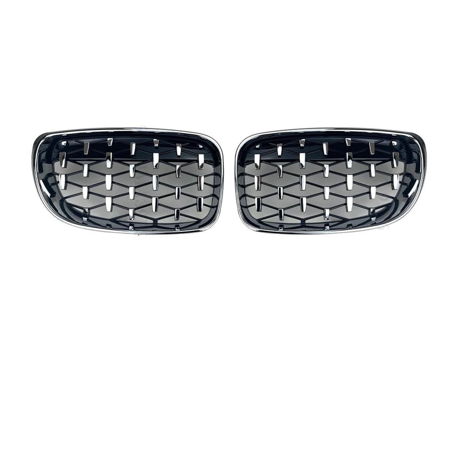 Kühlergrille Kühlergrill Stoßstange Grill Mitte Gitter Einlass Mesh Tuning Für E81 E87 E82 E88 1 Serie 2007-2011 Wie 120i 120d 130i 135i Kühlergrill(D All Silvery) von MALTAY