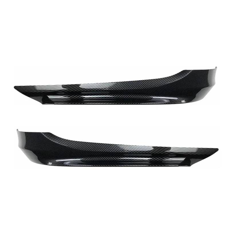 Splitter Auto Front Stoßstange Lip Body Kit Spoiler Splitter Stoßstange Canard Lip Für 3 Serie 320i 330i E90 E91 LCI Facelift 2007-2012 Frontspoiler(Carbon Look) von MALTAY