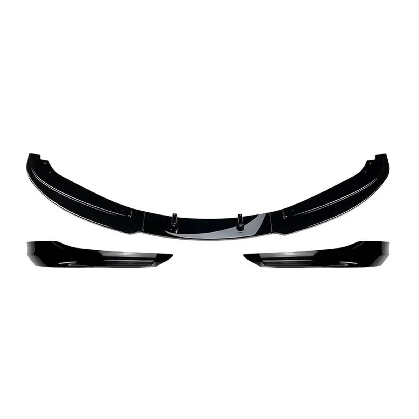 Splitter Auto Front Stoßstange Lip Body Kit Spoiler Splitter Stoßstange Canard Lip Splitter Für 3 Serie E90 E91 LCI Facelift 2007-2012 Frontspoiler(C Black) von MALTAY