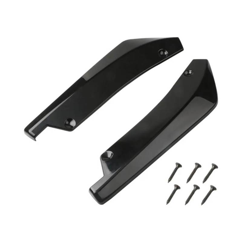 Splitter Auto Vorne Hinten Stoßstange Streifen Lip Spoiler Diffusor Splitter Kratzschutz Winglets Seitenschweller Verlängerung Carbon Fiber Frontspoiler(Schwarz) von MALTAY