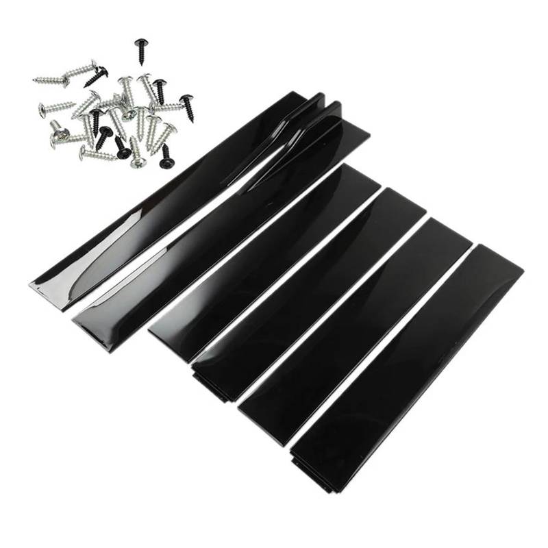 Splitter Autozubehör Auto Außen 1 Paar 2M Universal Seitenschweller Verlängerung Rocker Panels Lip Splitter ABS Für Civic Diffusor(B-Model Black) von MALTAY