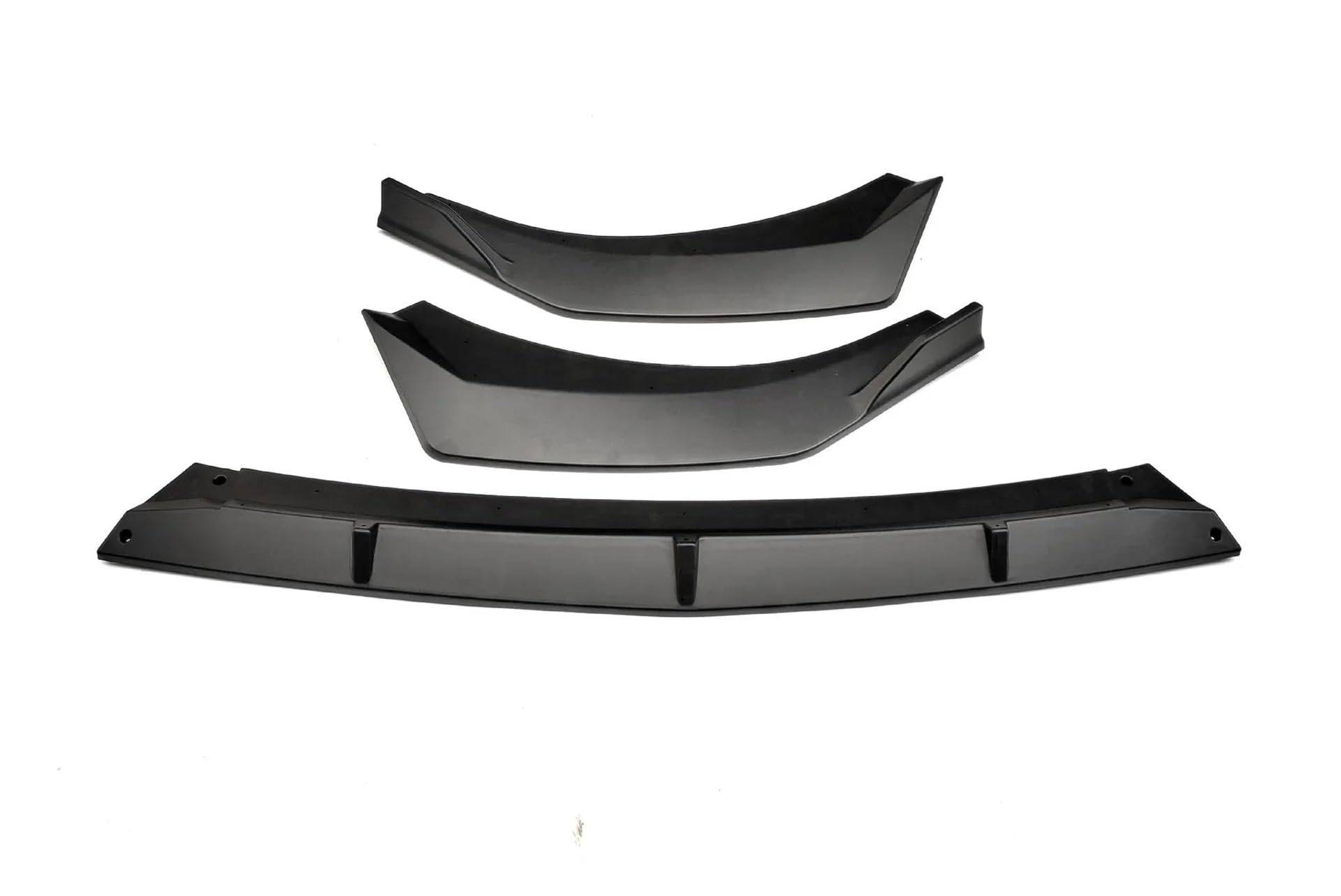 Splitter Front Stoßstange Splitter Lip Diffusor Spoiler Rock Körper Kit Dekorative Streifen Schaufel Für Hyundai Für Elantra CN7 2020 2021 Frontspoiler(Matt Black) von MALTAY