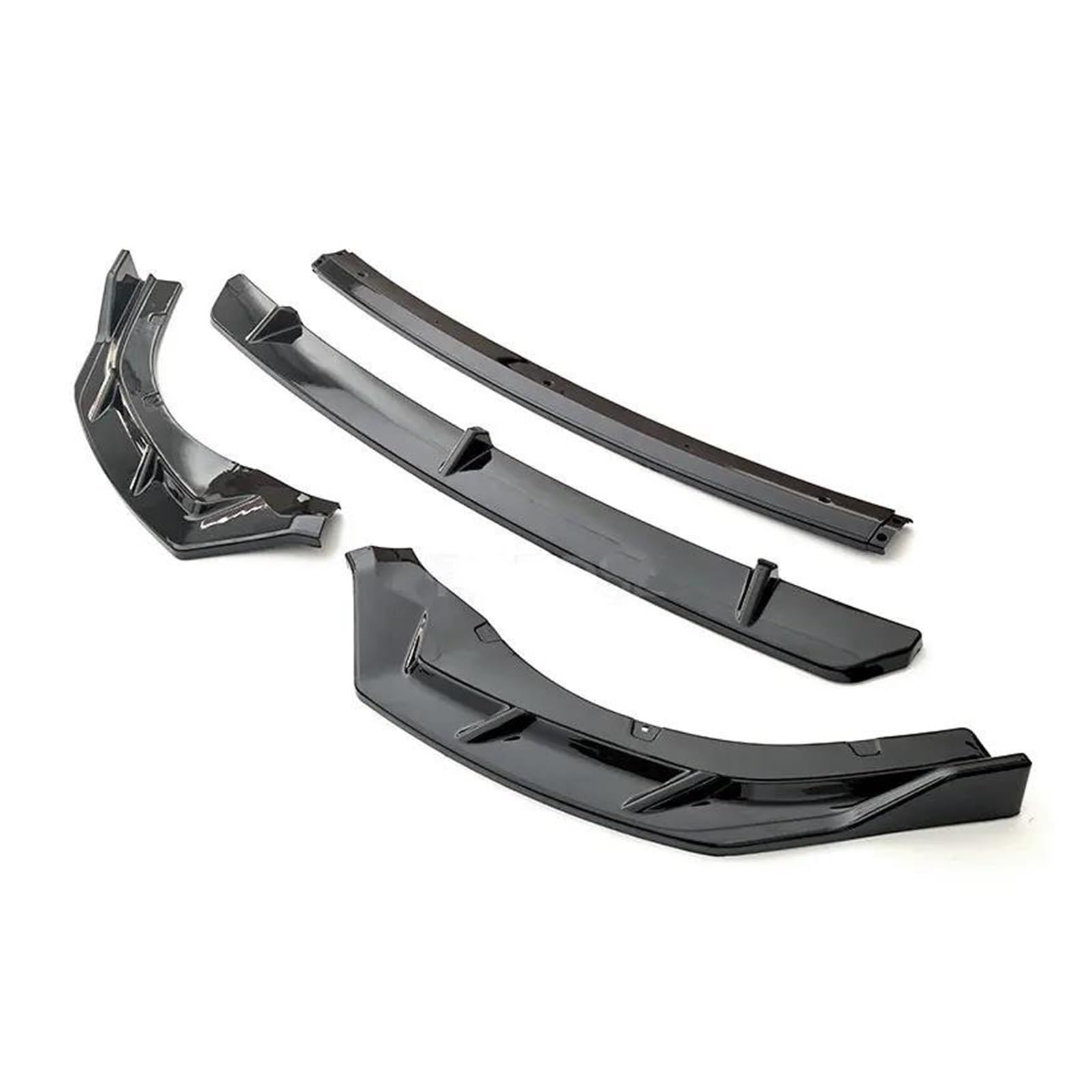 Splitter Frontschürze Lippe Für Chery Für Arrizo 8 2022 Zu 2024 Air Splitter Auto Körper Kit Spoiler Schwarz Röcke Zubehör Frontspoiler(Type A Glossy Black) von MALTAY