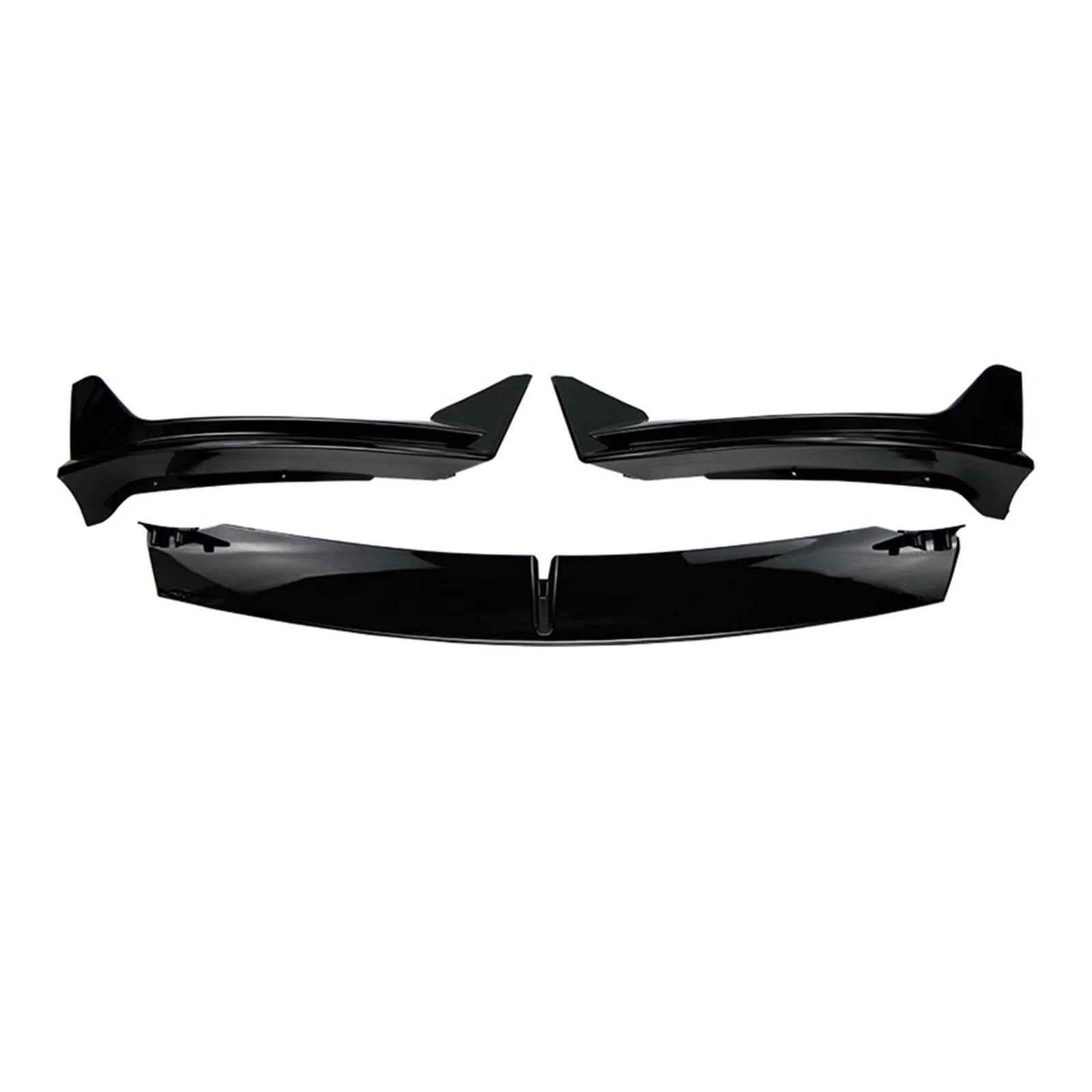 Splitter Frontstoßstange Frontlippe Frontschaufelsatz Für Tesla Für Modell 3 Für Modell Y 2017-2023 Limousinenkörperspoilersplittersatz Frontspoiler(3 Bright Black) von MALTAY