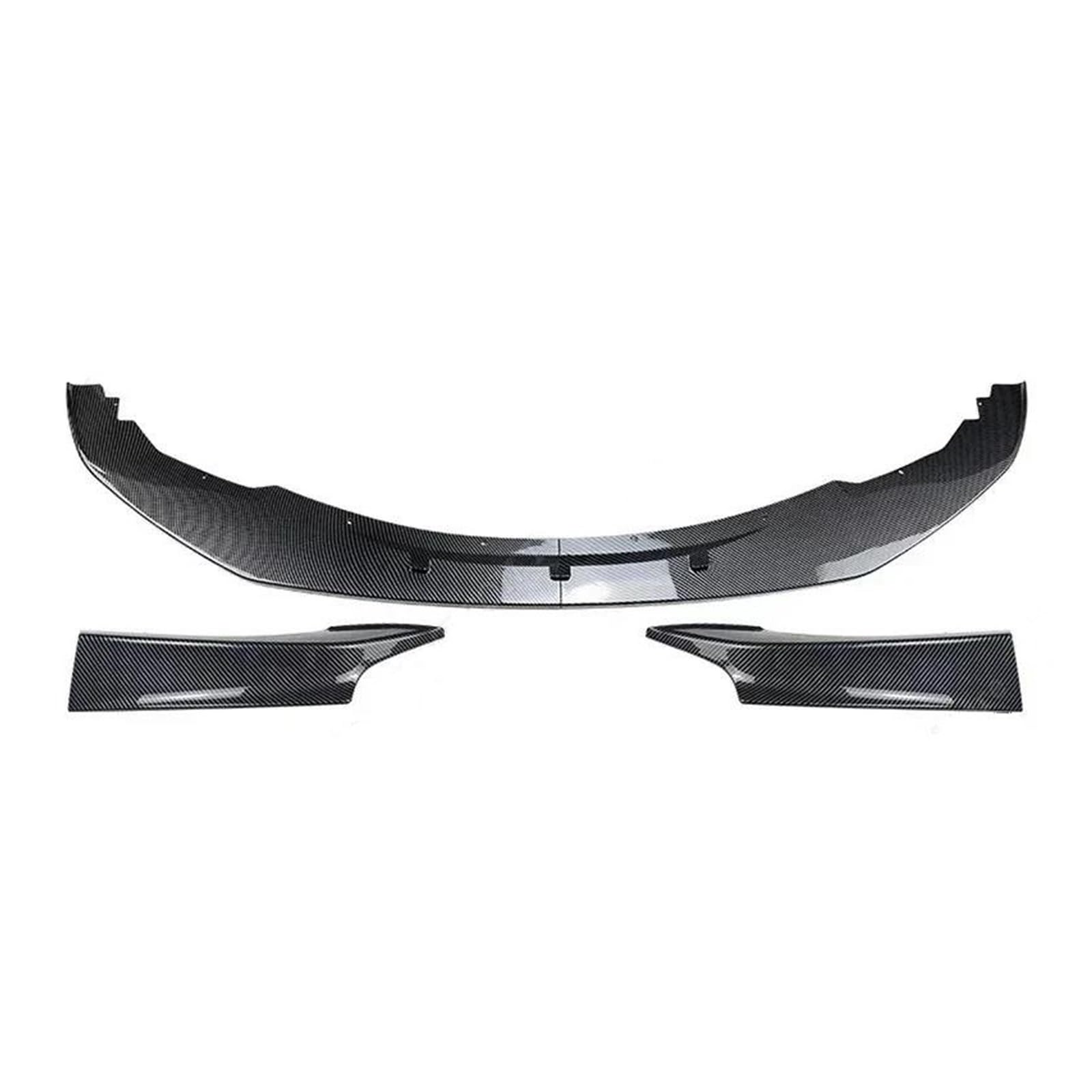 Splitter Für 1er F20 F21 Sport M135i 2012-2015 Vor-Facelift Frontstoßstange Splitter Lip Spoiler ABS Body Kit Tuning Glanz Schwarz Frontspoiler(1 Set Carbon Look) von MALTAY