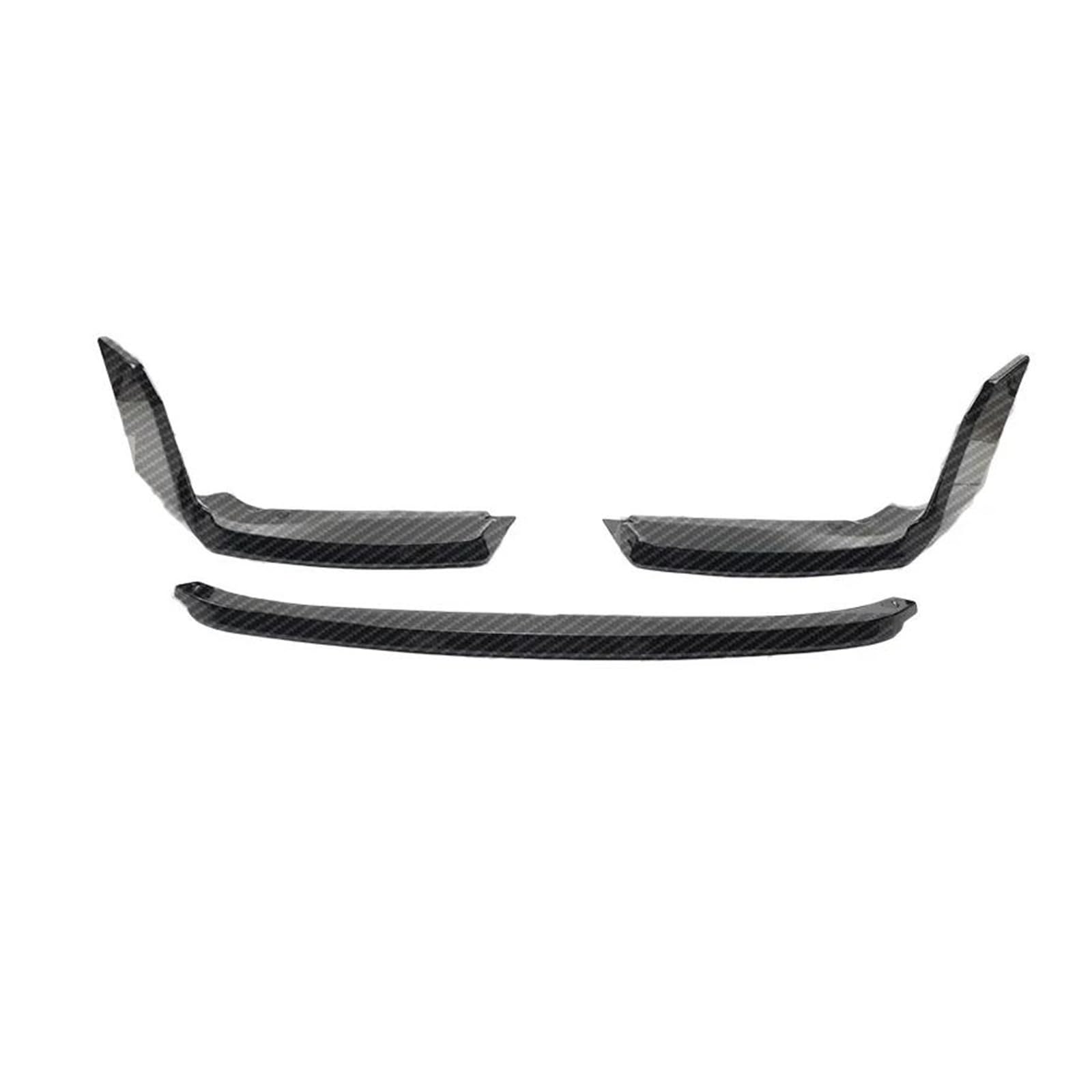 Splitter Für 2er M2 G87 3Stk 2023 Bis Up Auto Frontstoßstange Lippe Spoiler Splitter Diffusor Schutzleiste Glänzend Schwarz Carbon Fiber Look Frontspoiler(Kohlefaser-Optik) von MALTAY