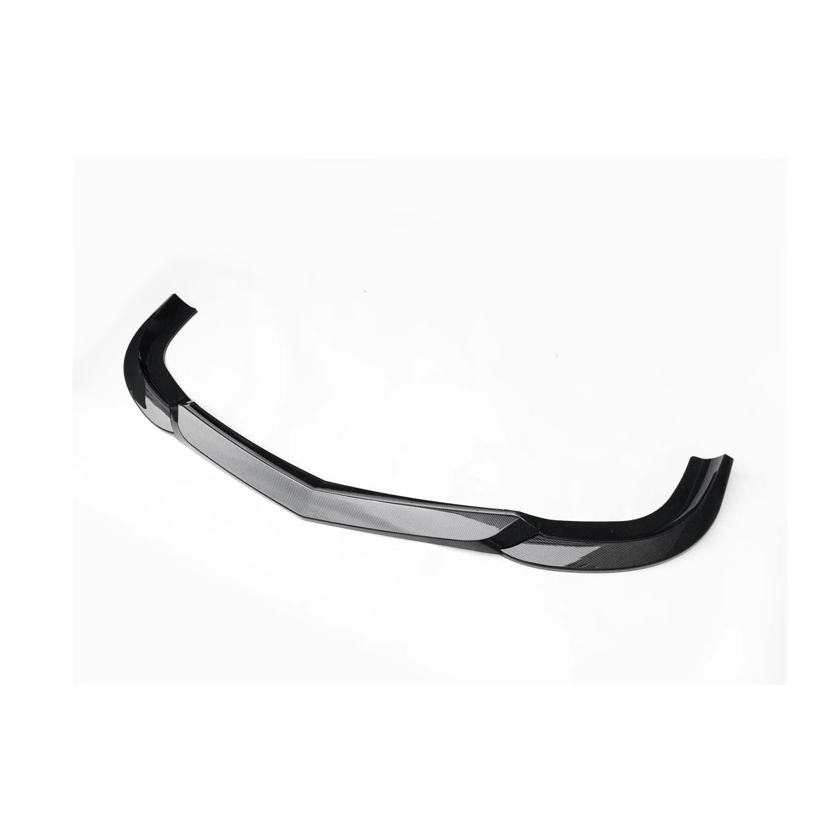 Splitter Für Benz W204 C Klasse Limousine C63 Für AMG 2008-2011 Auto Front Stoßstange Spoiler Lip Unteren Splitter Klinge Körper Kit Frontspoiler(Kohlefaser-Optik) von MALTAY