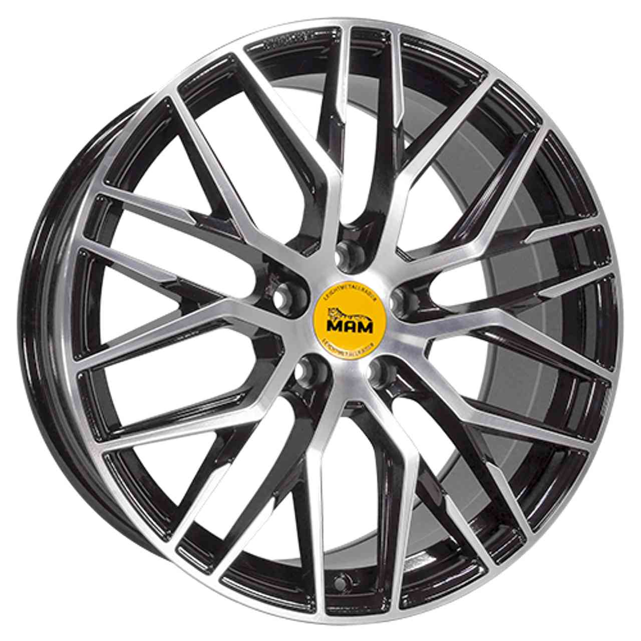 MAM MAM RS4 black front polished 8.0Jx18 5x112 ET30 von MAM