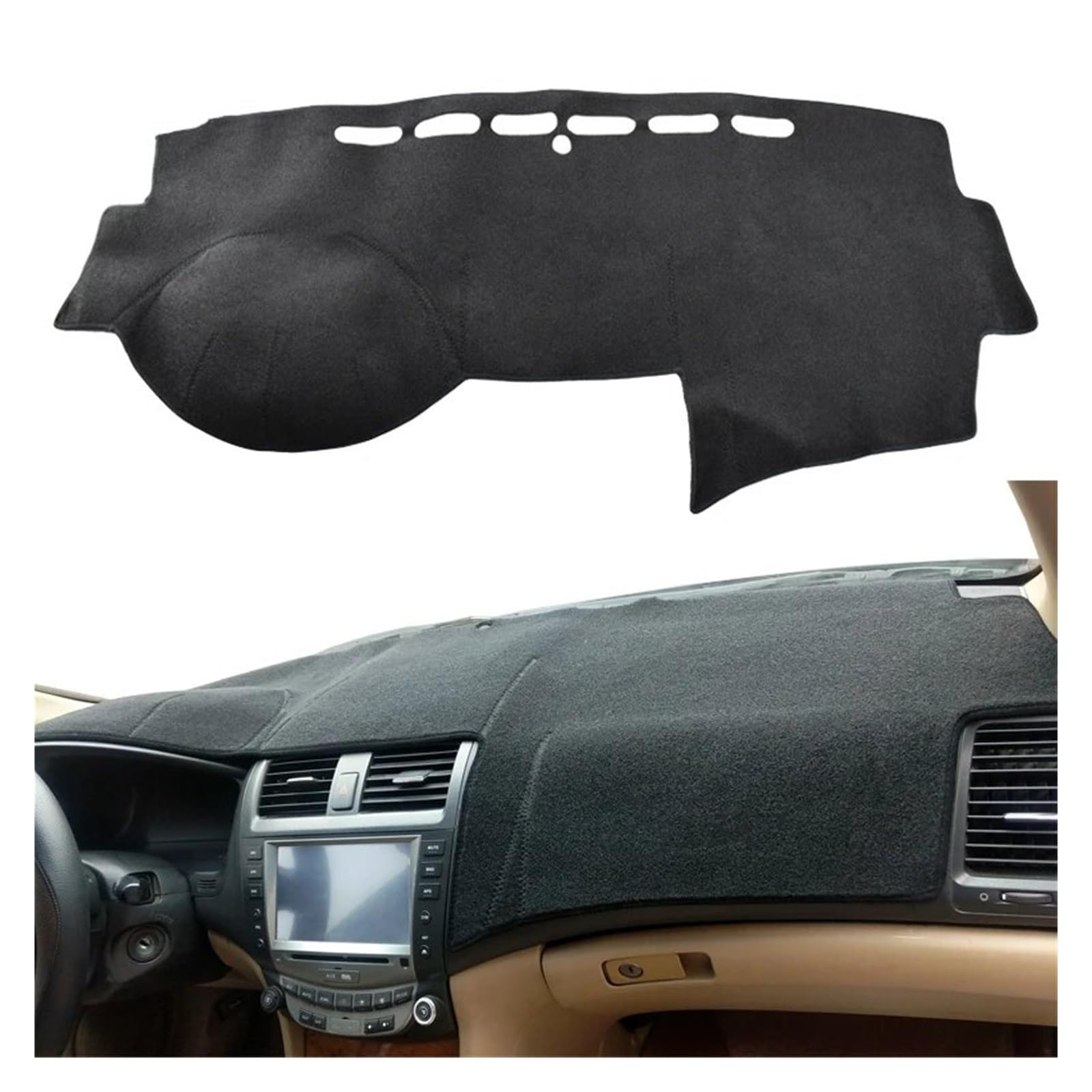 Für Accord 7th 2003 2004 2005 2006 2007 Auto Dashboard Abdeckung Dash Matte Instrument Plattform Teppiche Trim Kissen Schutz Dash Matte Sonnenschutz Matte von MAMEFVBB