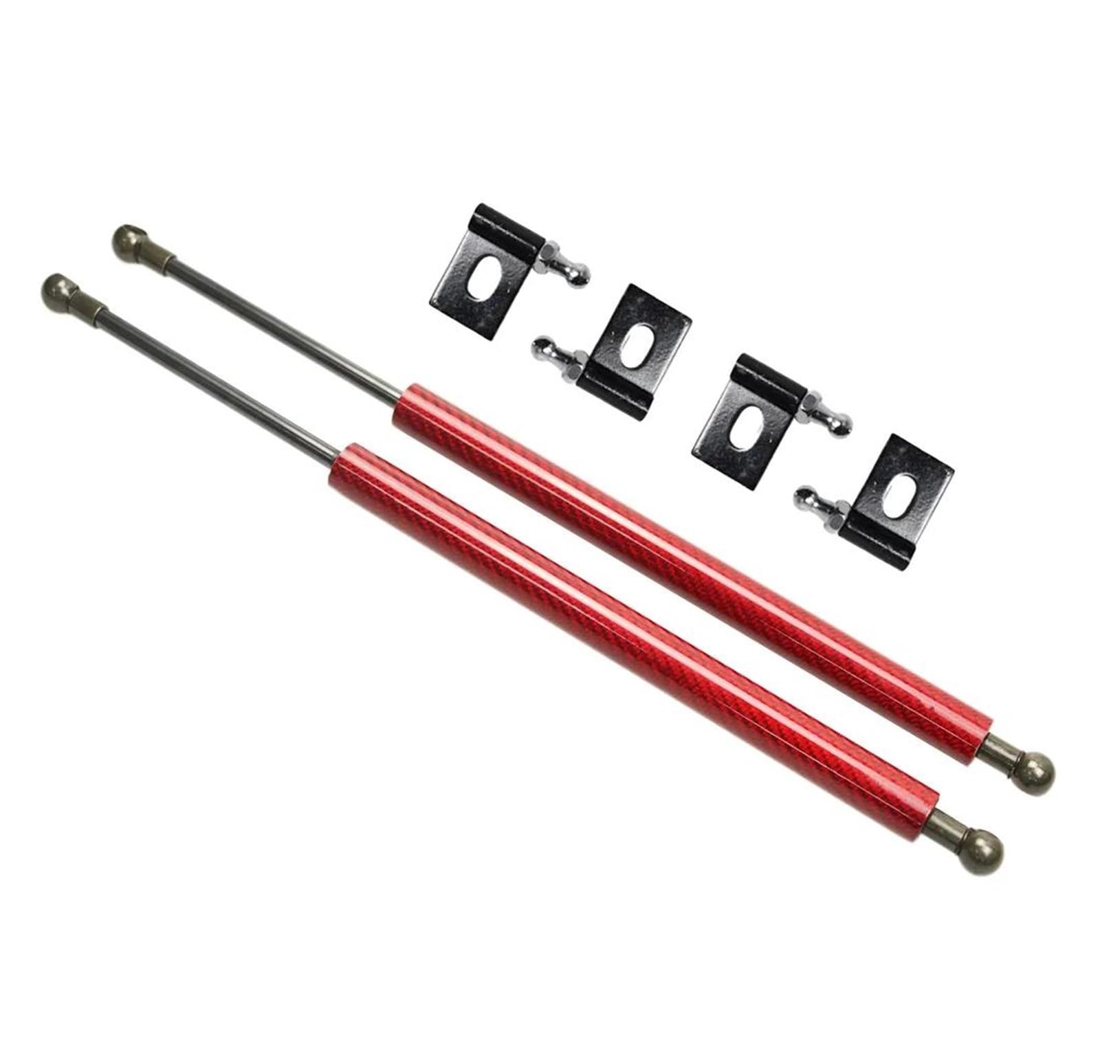 Für Mitsubishi Für Lancer Für Evolution Für VII Für VIII Für IX Für CT9A Motorhaube Lift Unterstützung Zylinder Stoßdämpfer Gas Frühling Kolbenstangen Gasfeder Motorhaube(Carbon Fiber Red) von MAMEFVBB