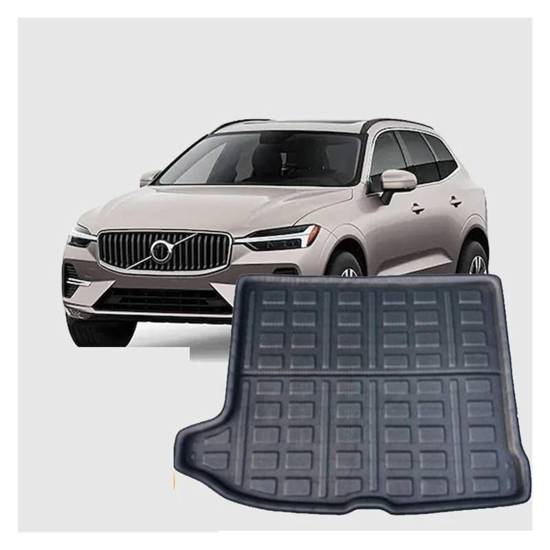 Kofferraumwanne Auto Stamm Matten Hinten Boot Cargo Trunk wasserdichte Teppich Lagerung Pad Eva Material Für Volvo XC60 2018~2021 2022 2023 Auto Kofferraummatte von MAMEFVBB