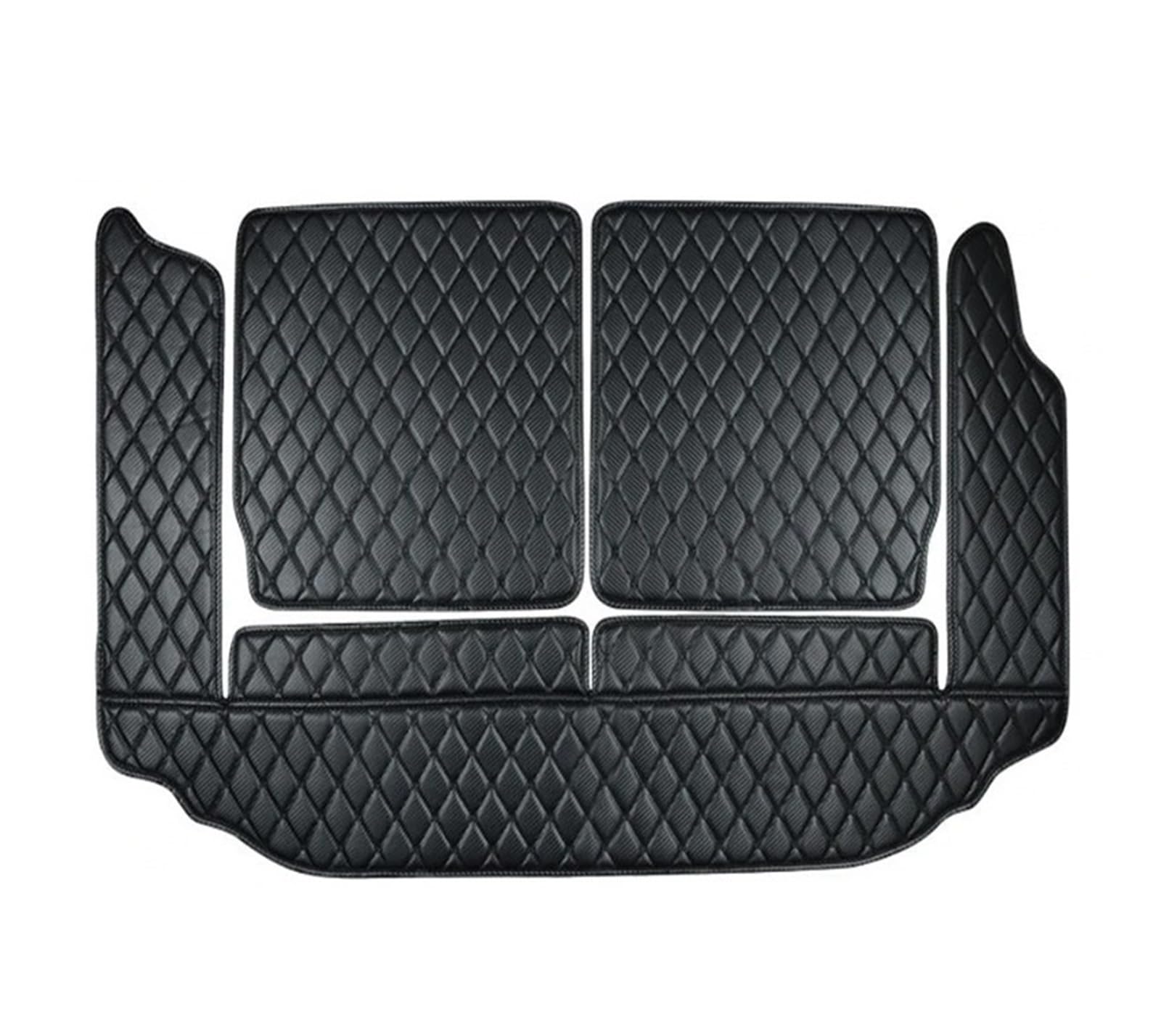 Kofferraumwanne Benutzerdefinierte Kofferraummatte JB74 Umbauteile Leder Für Cargo Liner Heckklappenpolster Zubehör Für Suzuki Für Jimny 2007–2025 Auto Kofferraummatte(Full Black,207-17) von MAMEFVBB