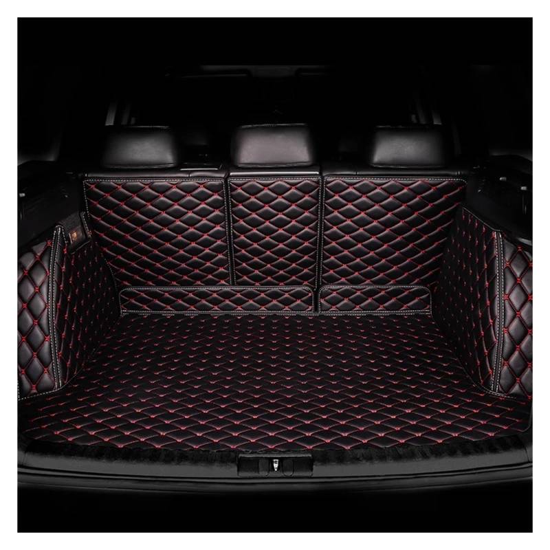 Kofferraumwanne Für Benz Alle Modelle C ML Für GLA Für CLA RAB Für GLE GL Für GLS Für GLC Für GLB Klasse Glc300 Auto Zubehör Custom Car Stamm Matten Auto Kofferraummatte(Black red) von MAMEFVBB