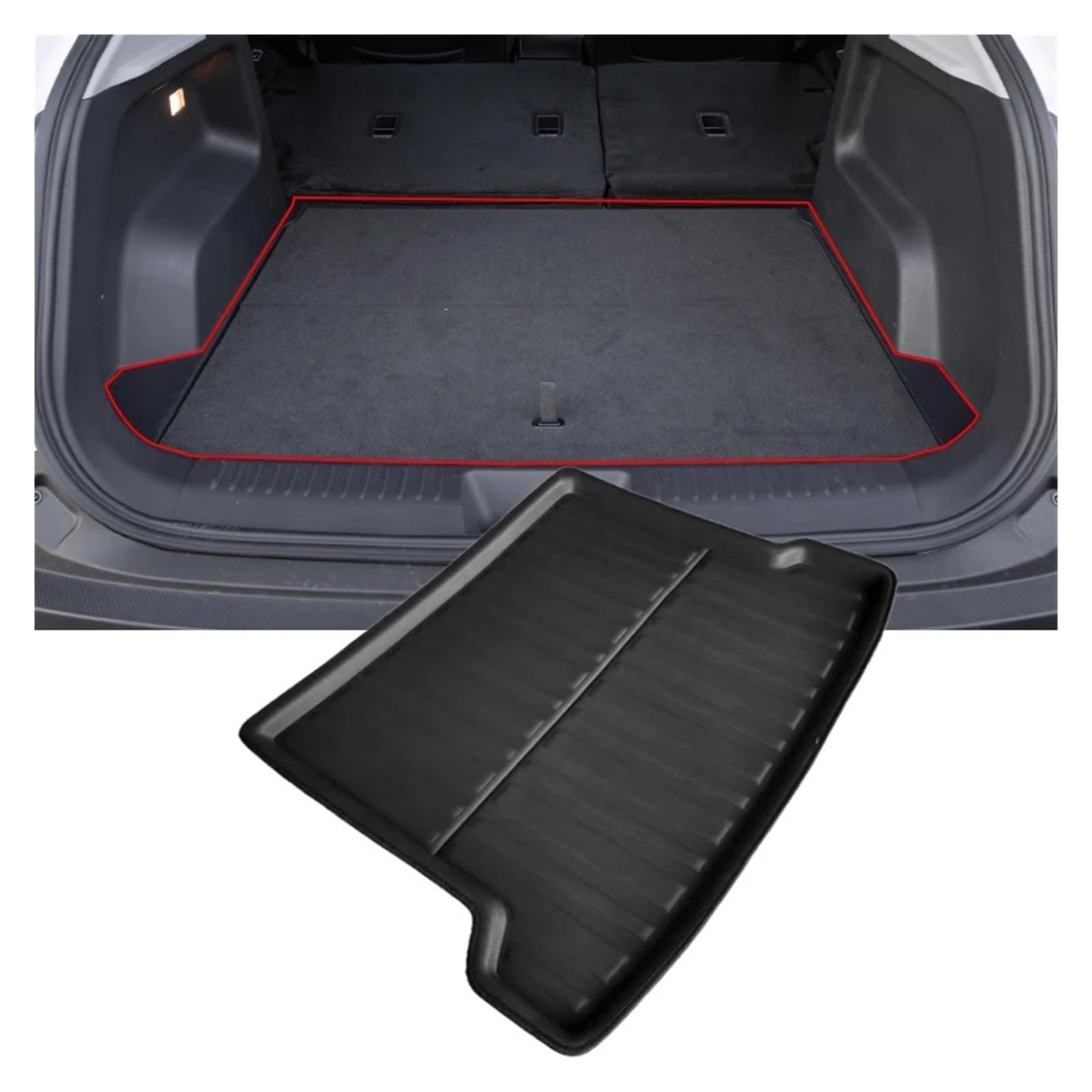 Kofferraumwanne Für Chery Für Omoda 5 2022-2024 C5 Für Fownix FX Auto Hinten Gepäck Boden Anti-Slip Pads Eva Wasserdicht Teppich Stamm Matten Auto Kofferraummatte(Upper Layer) von MAMEFVBB