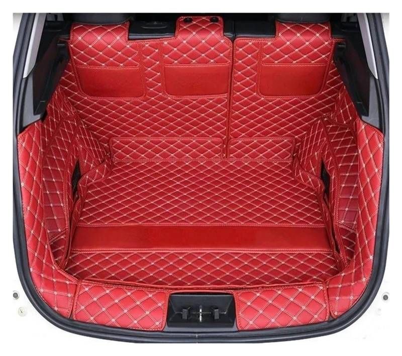 Kofferraumwanne Für Chery Für Tiggo 4 Pro 2023 2024 Vollständige Abdeckung Auto Stamm Matten Auto Zubehör Auto Matte Innen Cargo-Liner Auto Kofferraummatte(Pull Rope Red) von MAMEFVBB